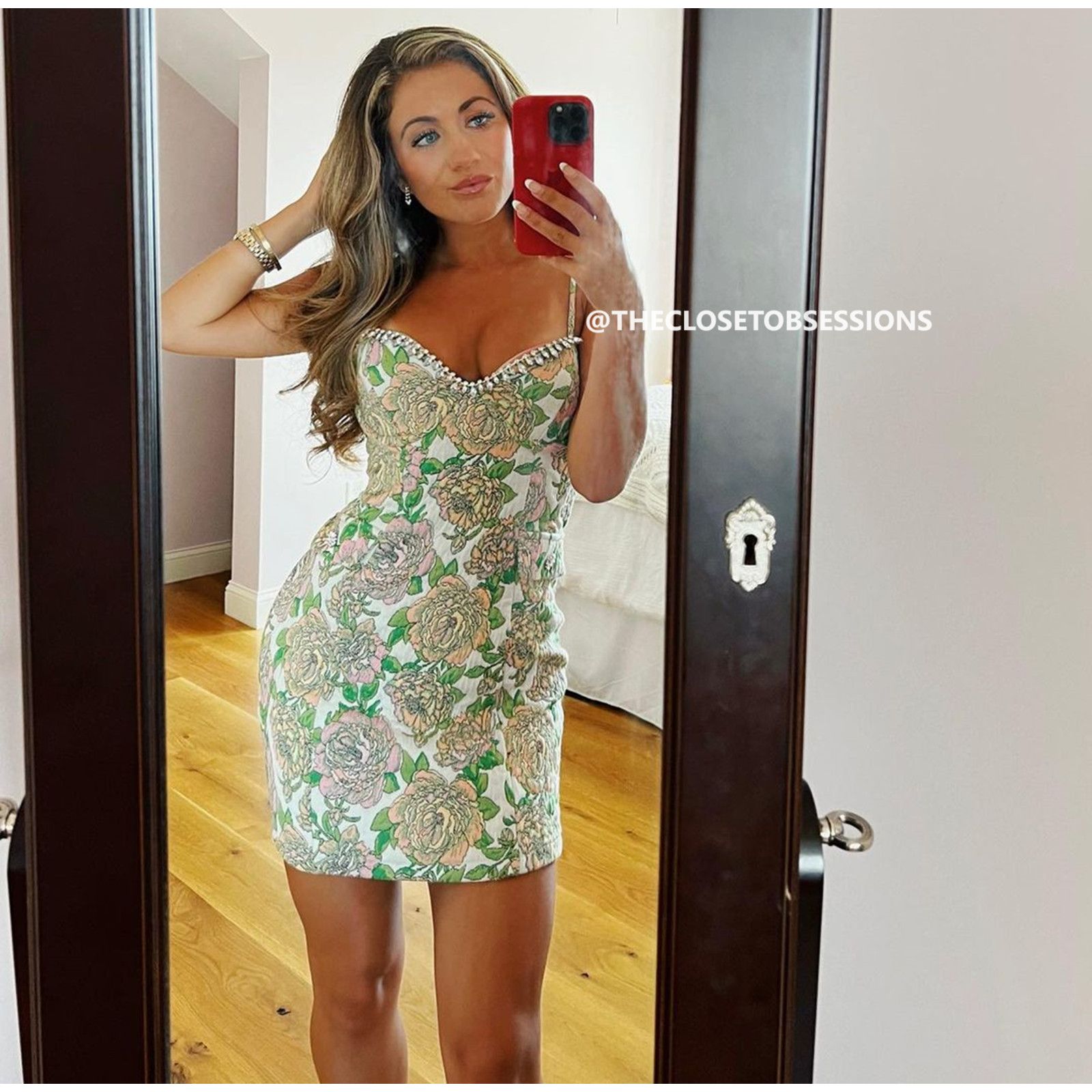 Zara ZARA Floral Jewel Detail Mini Dress NWT Size L / US 10 / IT 46 - 19 Thumbnail