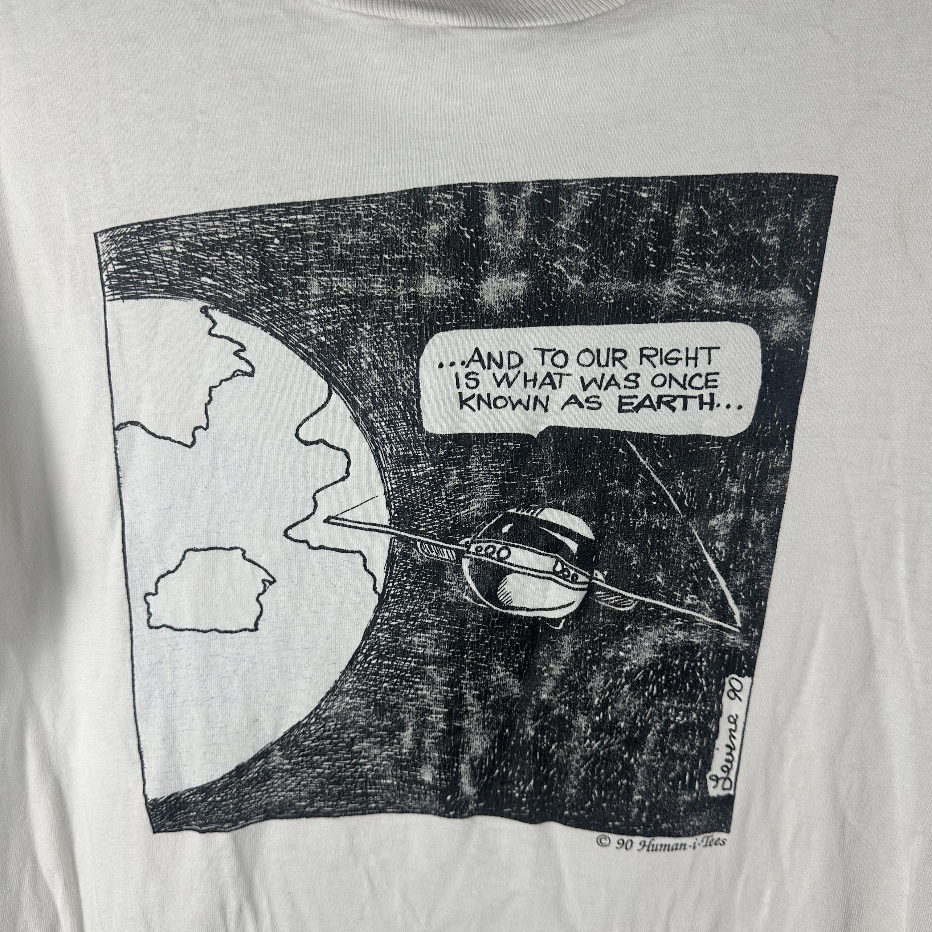 Vintage ​​​​1990 And to Our Right is What Was Once Known Earth Tee Size US L / EU 52-54 / 3 - 2 Thumbnail