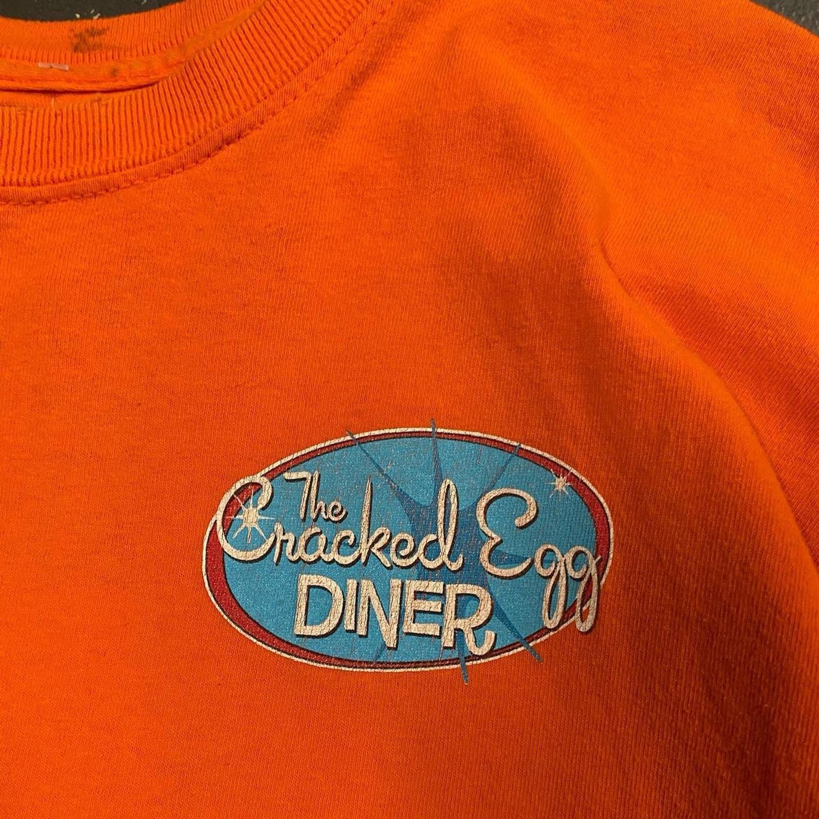 Vintage Cracked Egg Chicken Diner Biker Tee Size US M / EU 48-50 / 2 - 4 Thumbnail