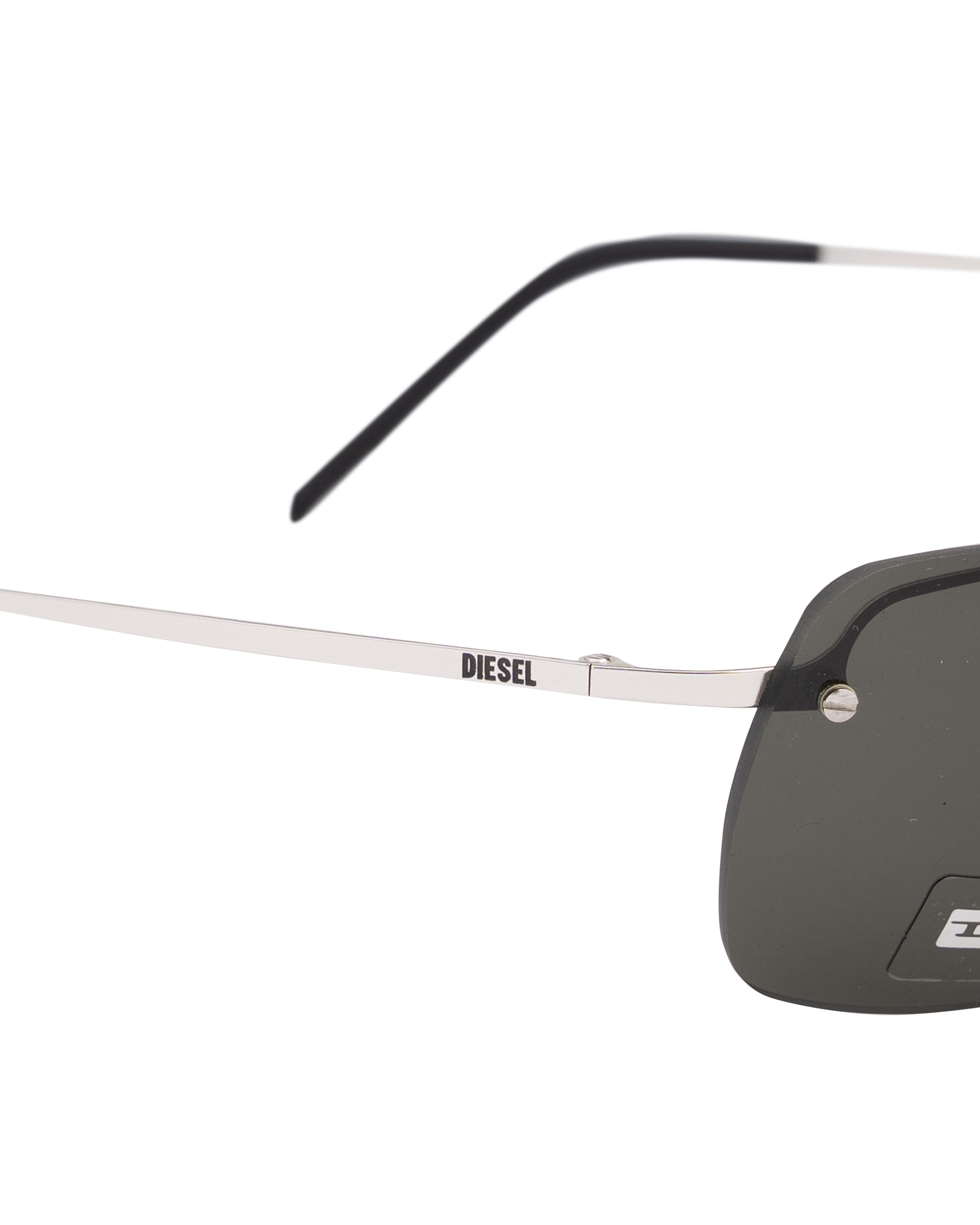 Diesel Diesel '90s Black Rimless Rectangular Sunglasses Size ONE SIZE - 3 Thumbnail