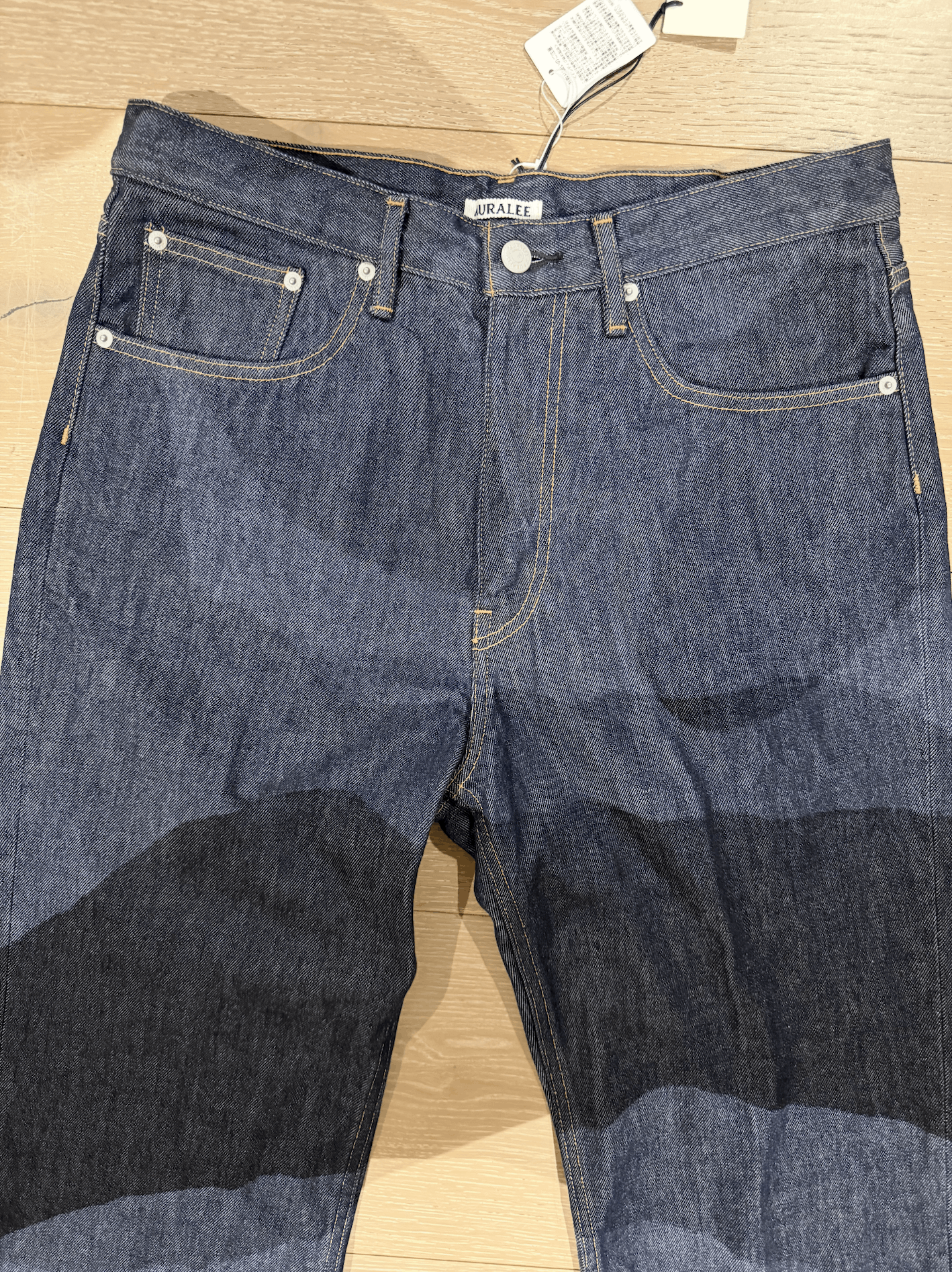 Auralee 💚 Auralee Hard Twist Denim 5P Pants Indigo Zip Fly NEW Size US 32 / EU 48 - 2 Thumbnail