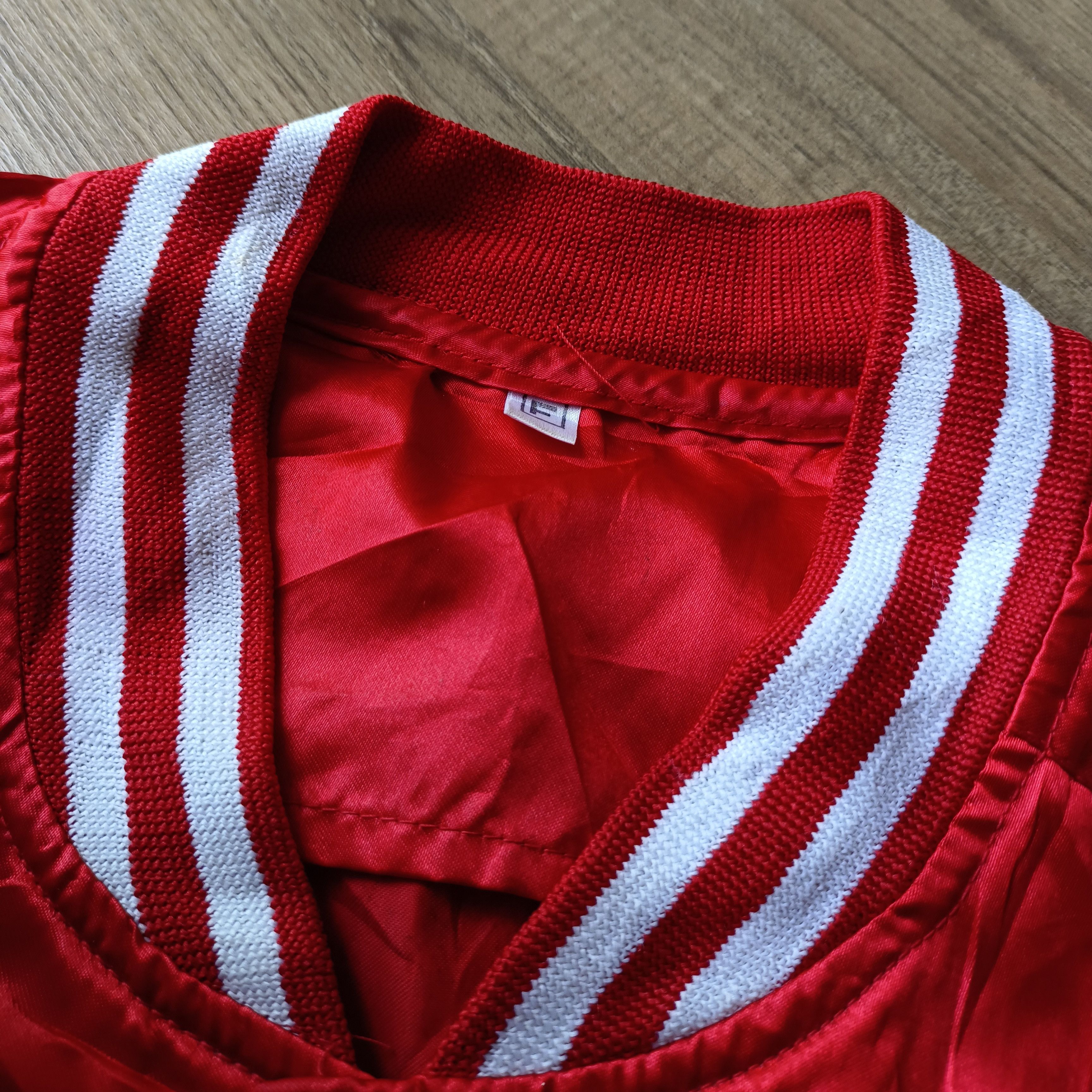 Budweiser × Vintage Vintage 90s Budweiser Spell Out Varsity Light Jacket Size US L / EU 52-54 / 3 - 4 Thumbnail