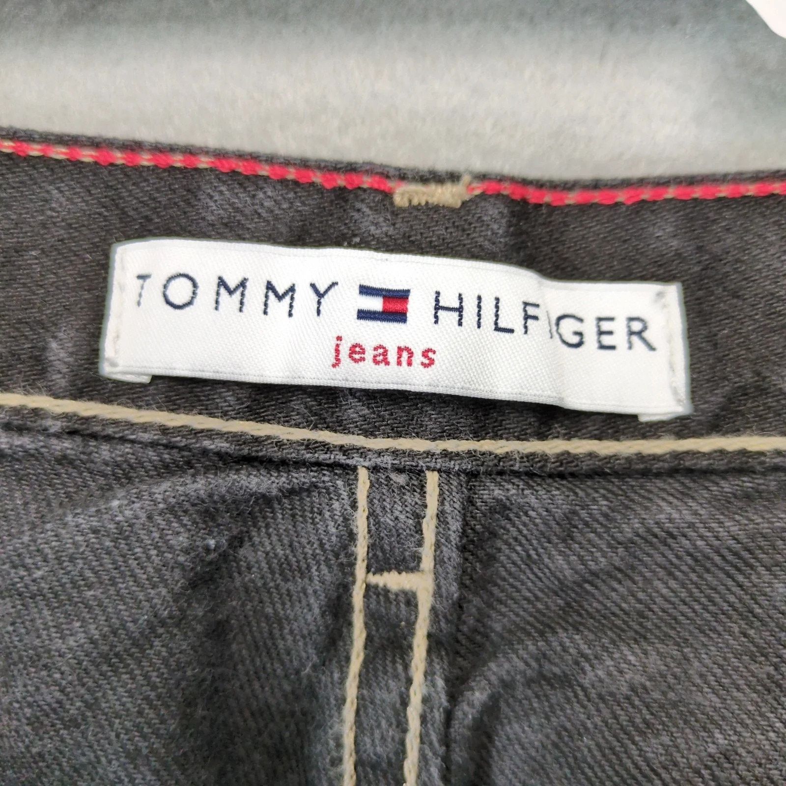 Tommy Hilfiger Vtg Tommy Hilfiger Jeans Men's 34x30 Black Denim 2002 Y2K Size 38" / US 16 / IT 52 - 7 Thumbnail