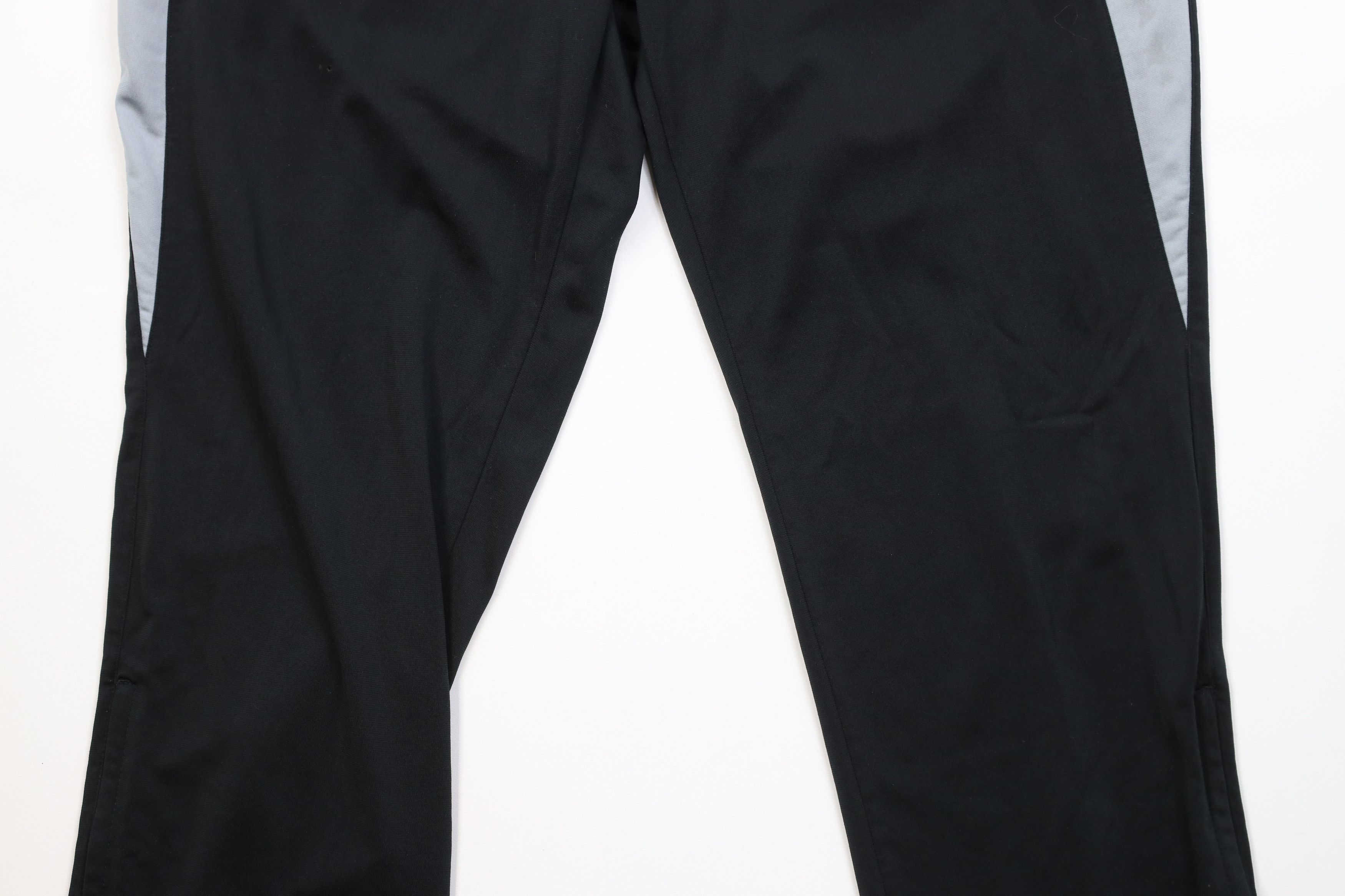 Adidas Vintage Y2K Adidas Spell Out Striped Wide Leg Pants Black Size US 34 / EU 50 - 3 Thumbnail