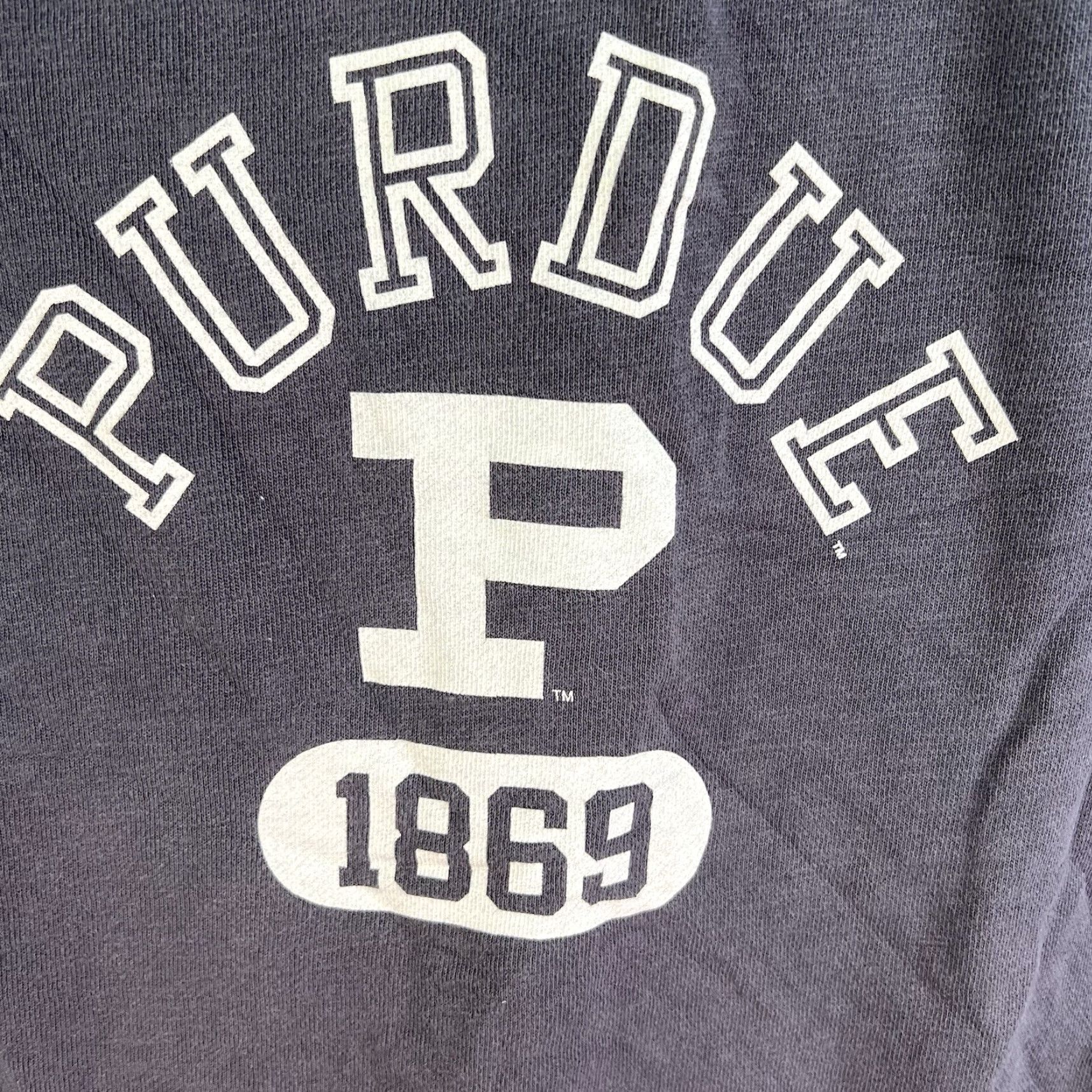 Vintage VINTAGE Perdue University Men's Sweatshirt XL Gray Collegiate Logo Graphic Print Pullover Fleece Collegiate College Universities College Students Size US XL / EU 56 / 4 - 3 Thumbnail