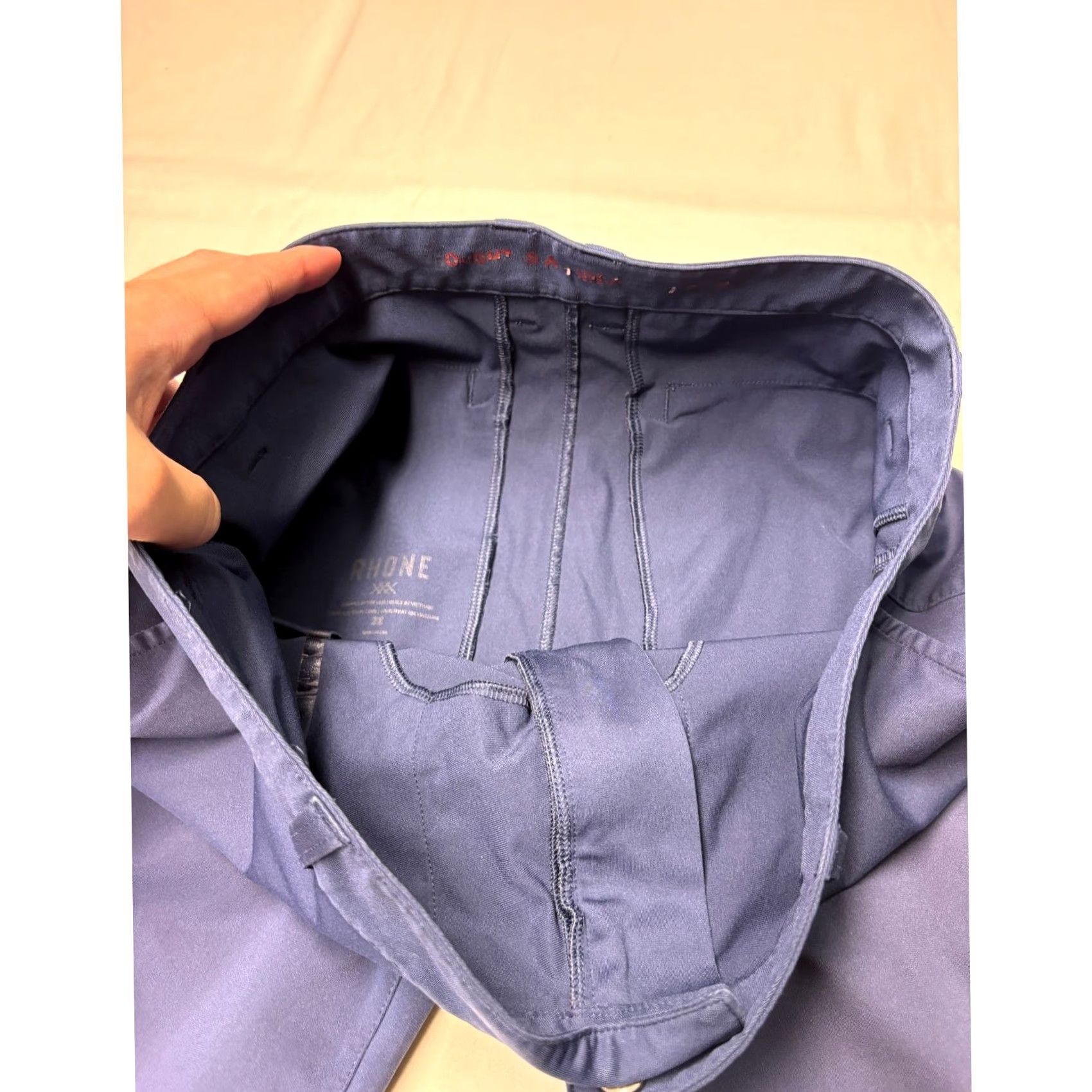 Rhone Rhone Commuter Pants Mens 32X29 Navy Blue Straight Leg Chino 100594 Size US 32 / EU 48 - 4 Thumbnail