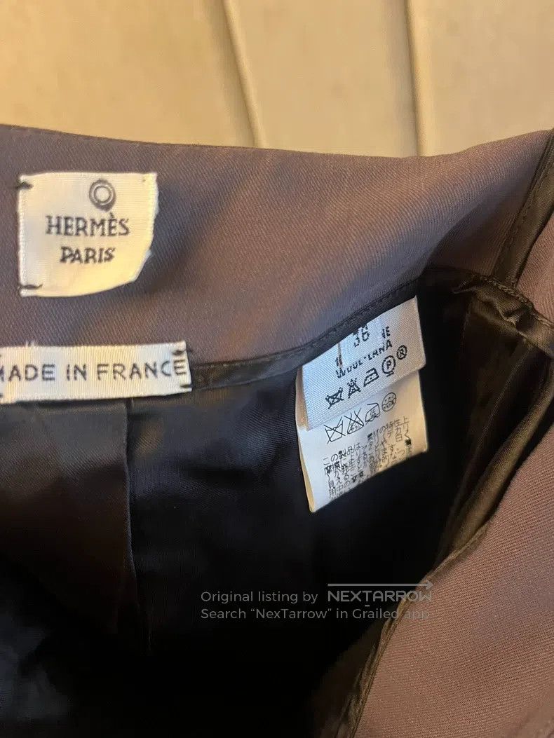 Hermes Hermes Wool skirt Size 24" / US 00 / IT 34 - 1 Thumbnail