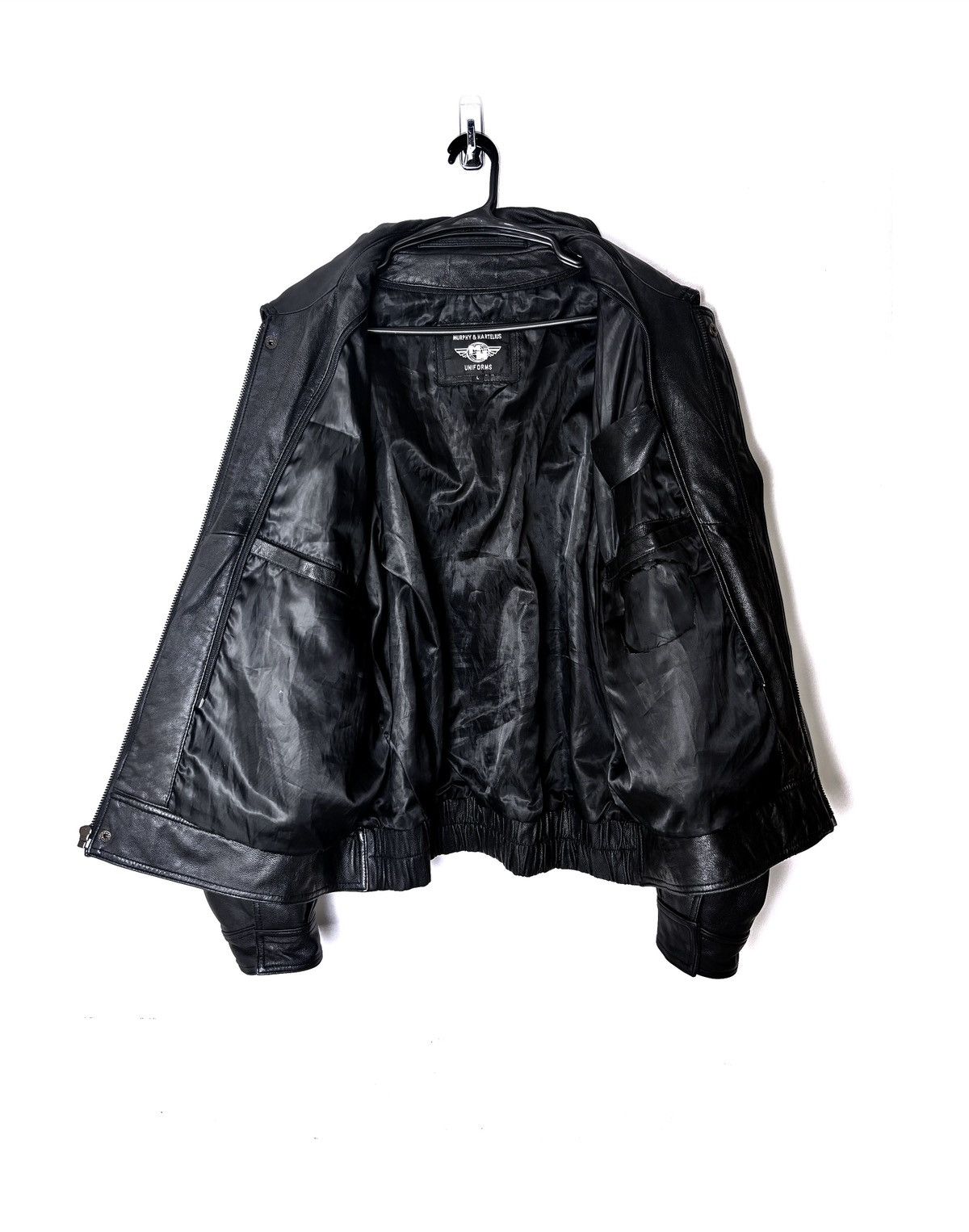 Genuine Leather Murphy & Hartelius Leather Aviator Bomber Jacket Size US L / EU 52-54 / 3 - 4 Thumbnail