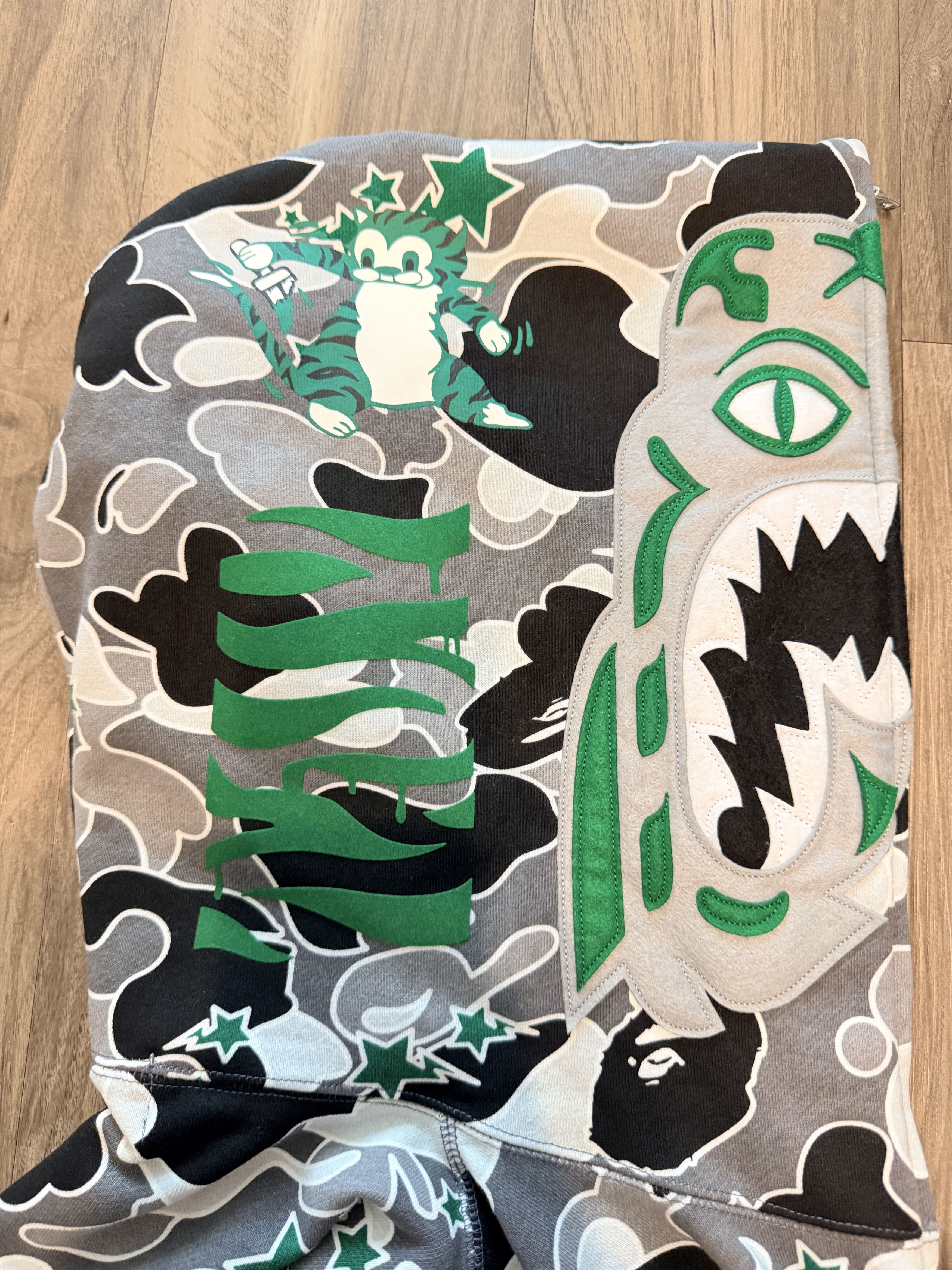 Bape Hidden NY x Bape Tiger Glitch Camo Full Zip Hoodie Shark Size US L / EU 52-54 / 3 - 8 Thumbnail
