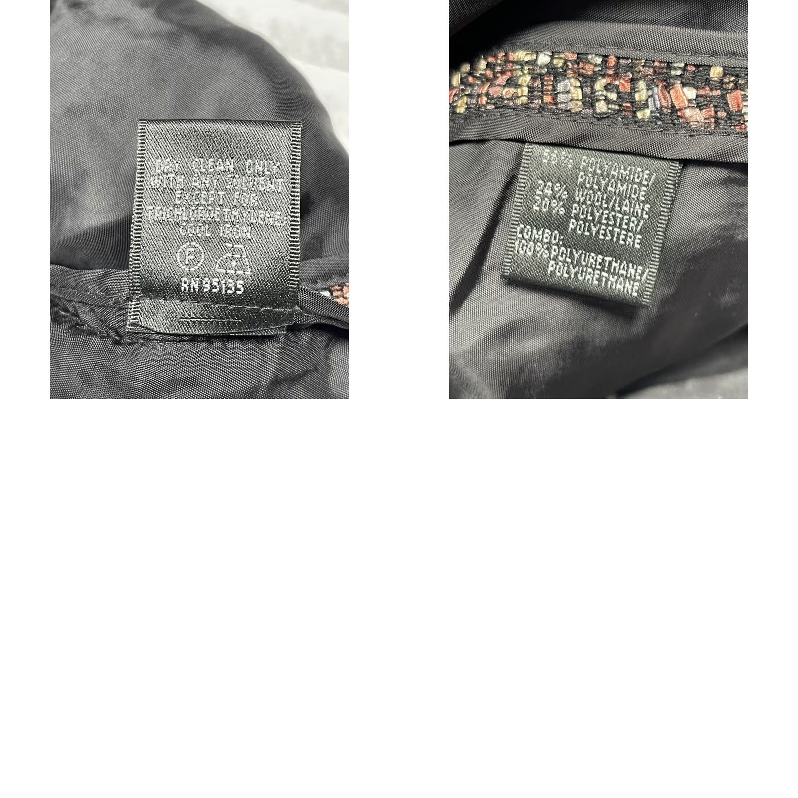 Vintage Lafayette 148 New York Zip Front Tweed Jacket Faux Leather Trim Brown Size 10 Size L / US 10 / IT 46 - 8 Thumbnail