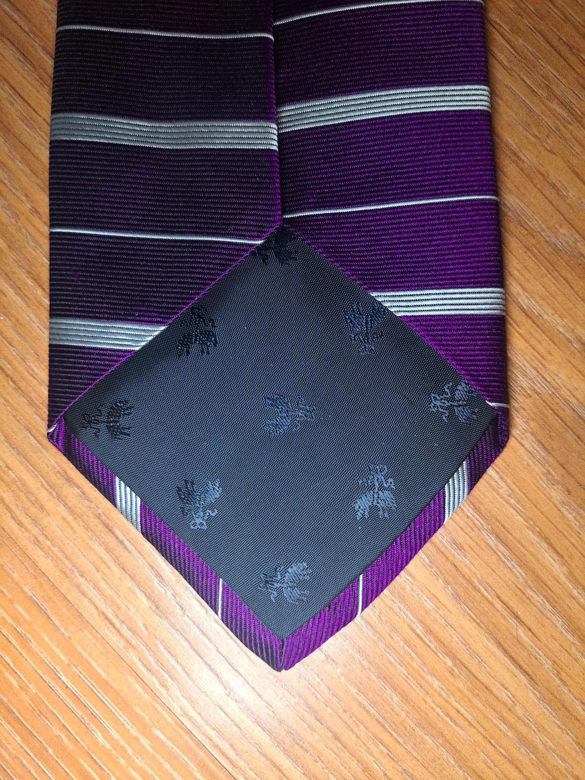 Brooks Brothers Brooks Brothers Silk Tie Purple Striped Handmade in USA Size ONE SIZE - 3 Thumbnail