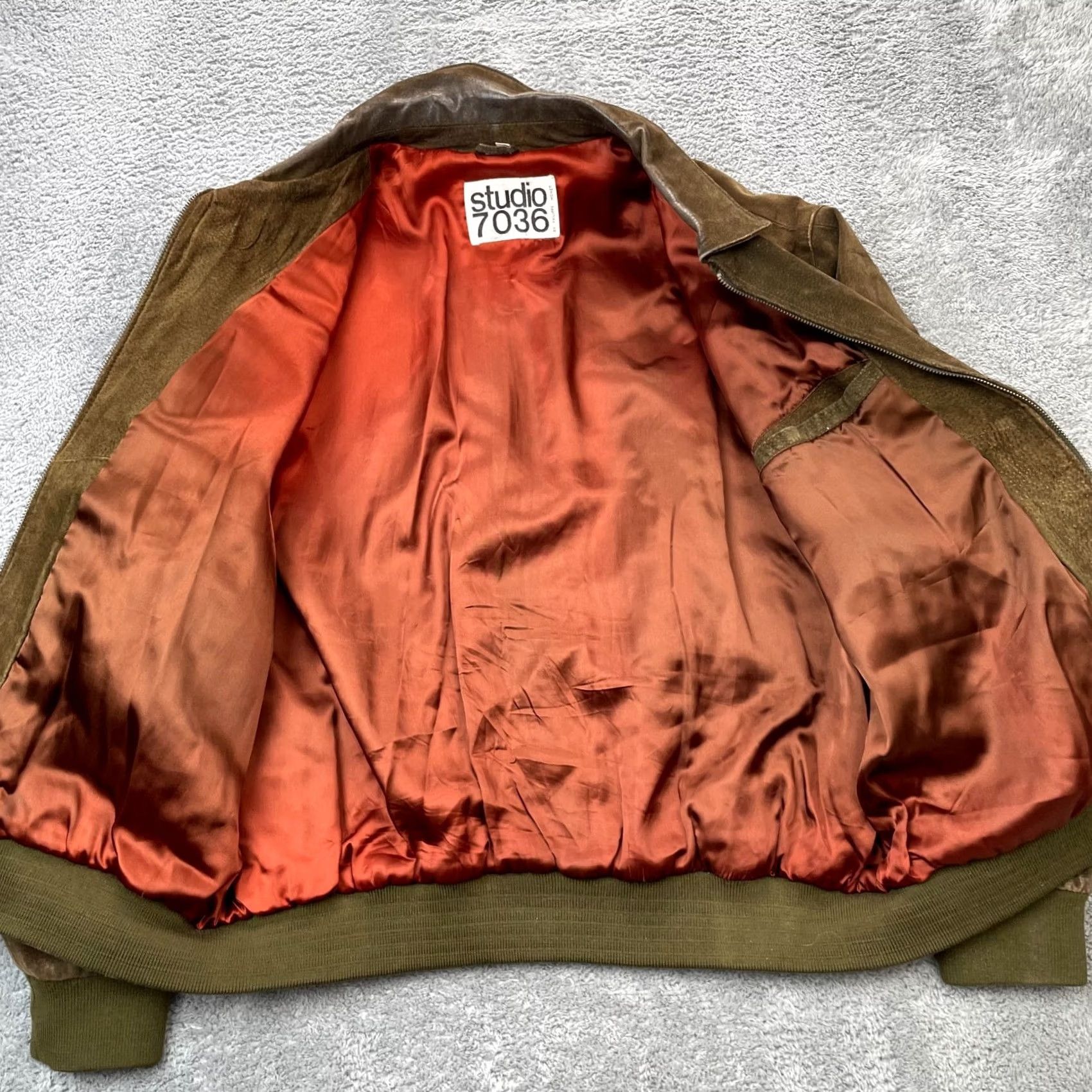 Vintage VTG Philippe Monet Jacket Mens XL Brown Leather Suede Coat 90s Biker Zip Pockets Travel Casual Size US XL / EU 56 / 4 - 7 Thumbnail