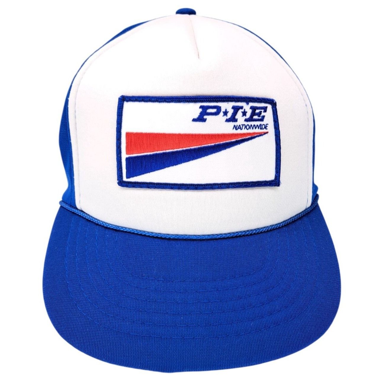 Vintage Vintage P.I.E. Nationwide Blue White Trucker Hat Snapback Size ONE SIZE - 1 Thumbnail