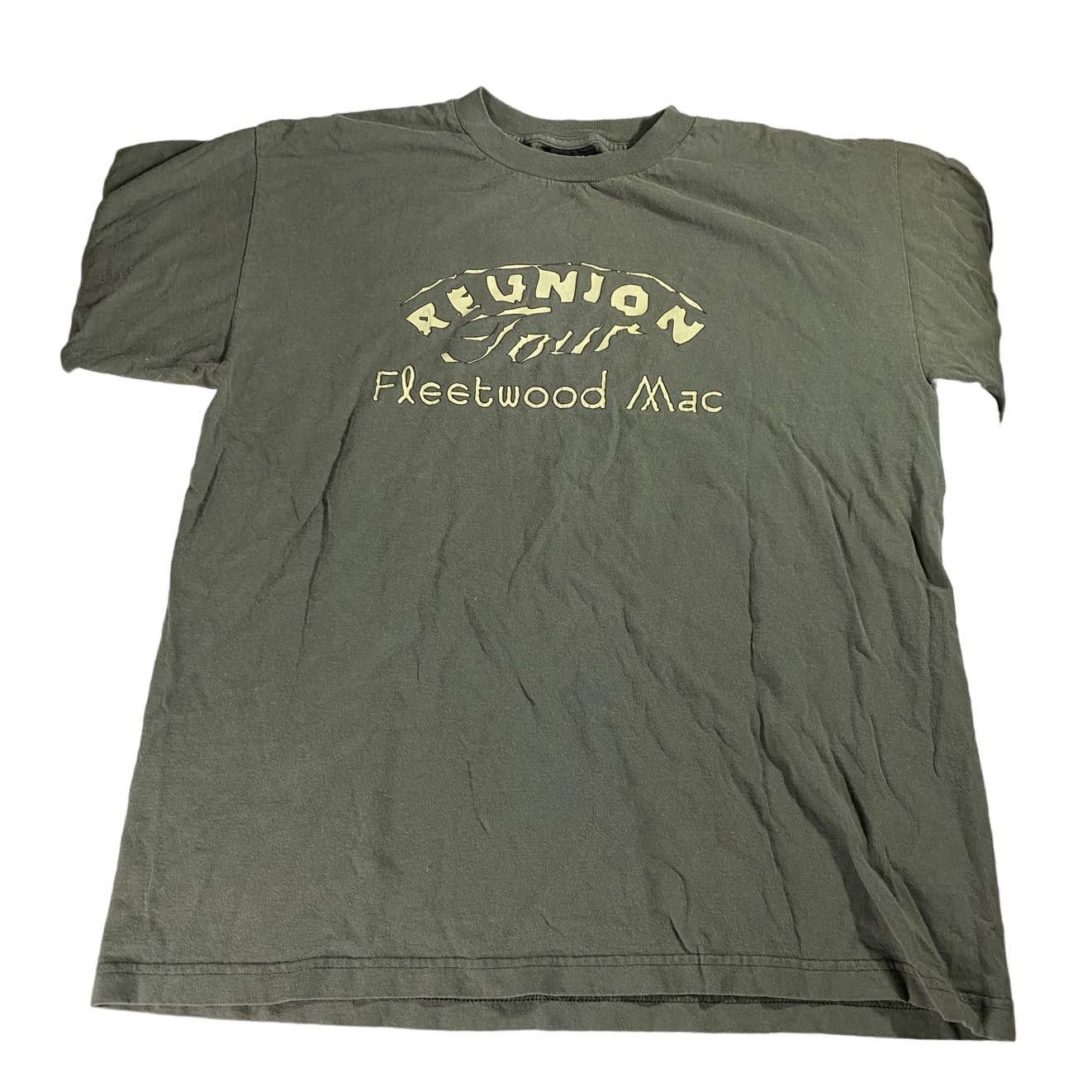 image of Band Tees x Giant Vintage Fleetwood Mac Tour Shirt Reunion Giant XL Green 1997, Men's