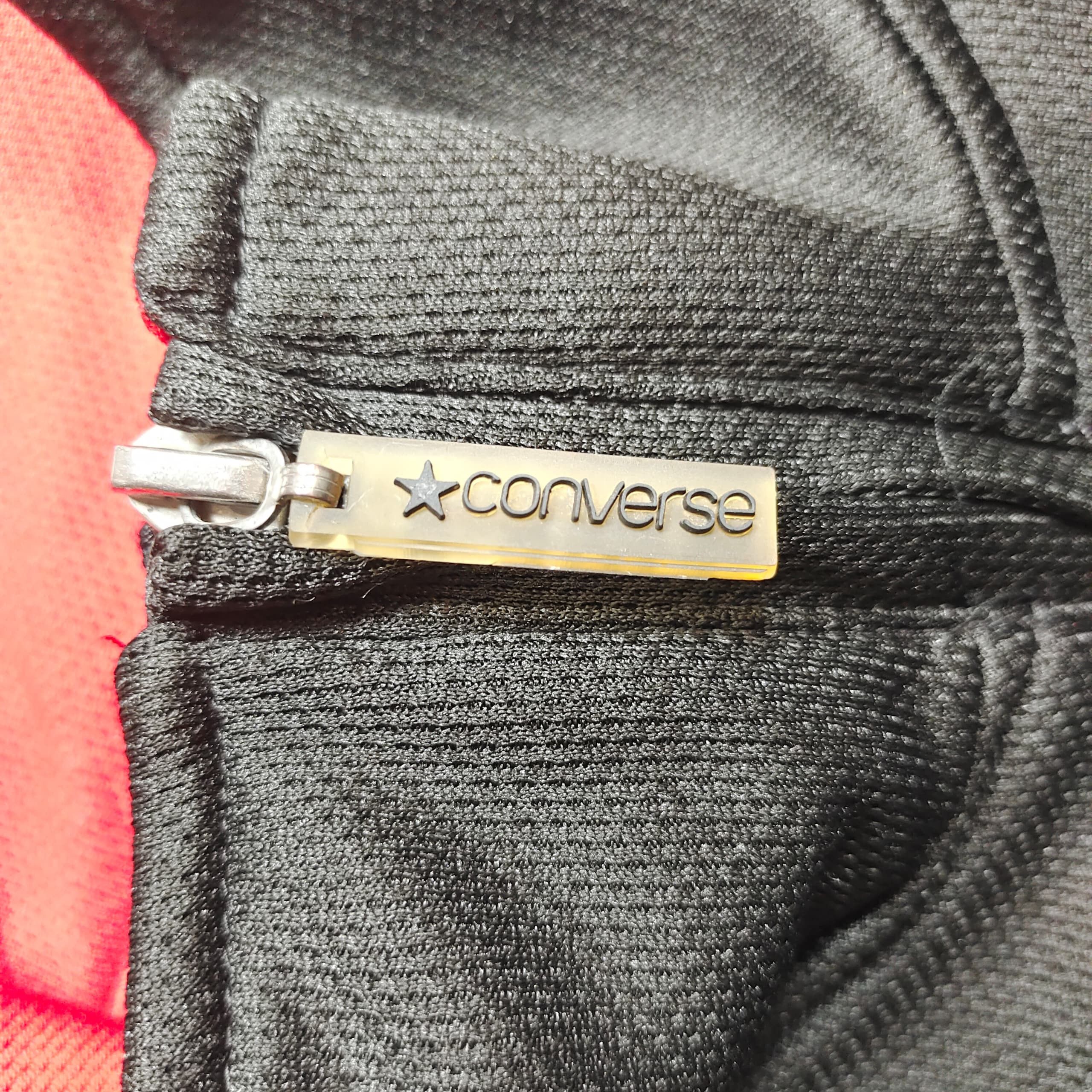 Converse Converse All Star Track Jacket, Black and Red Y2K Sportswear Size US M / EU 48-50 / 2 - 7 Thumbnail