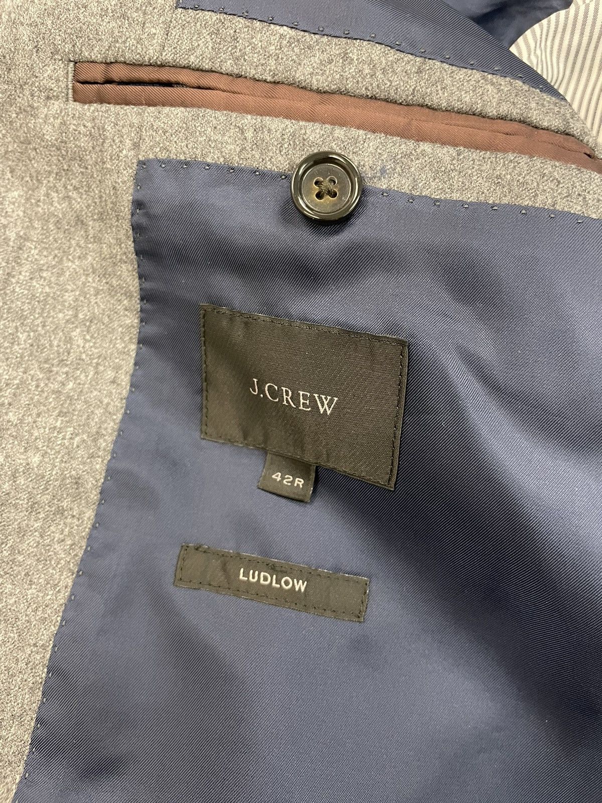 J.Crew Ludlow Italian Wool Flannel Jacket Size 42R - 8 Thumbnail