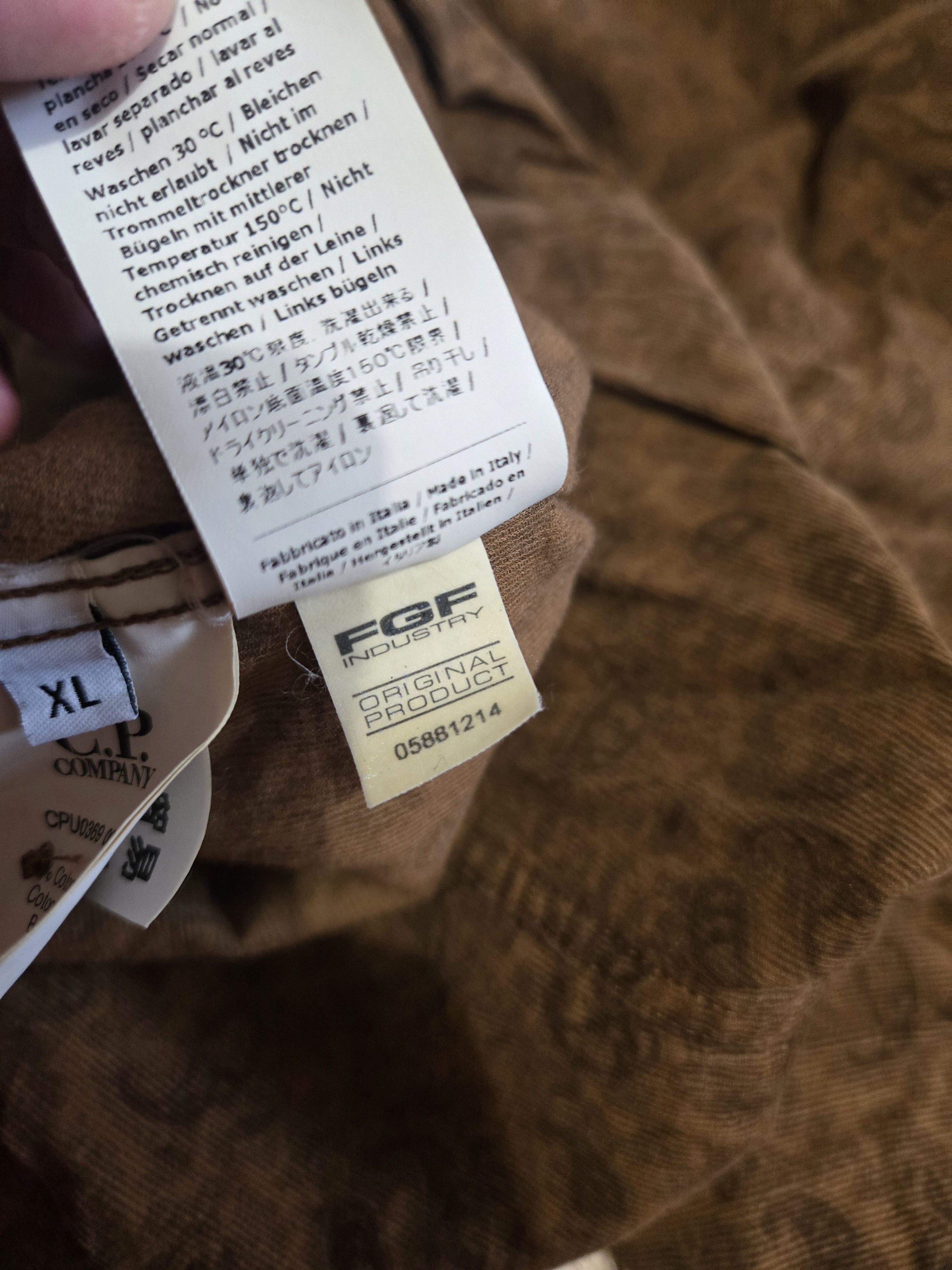 C.P. Company CP Company L/XL Paisley Corduroy Dress Brown Button Up Shirt Size US L / EU 52-54 / 3 - 7 Thumbnail