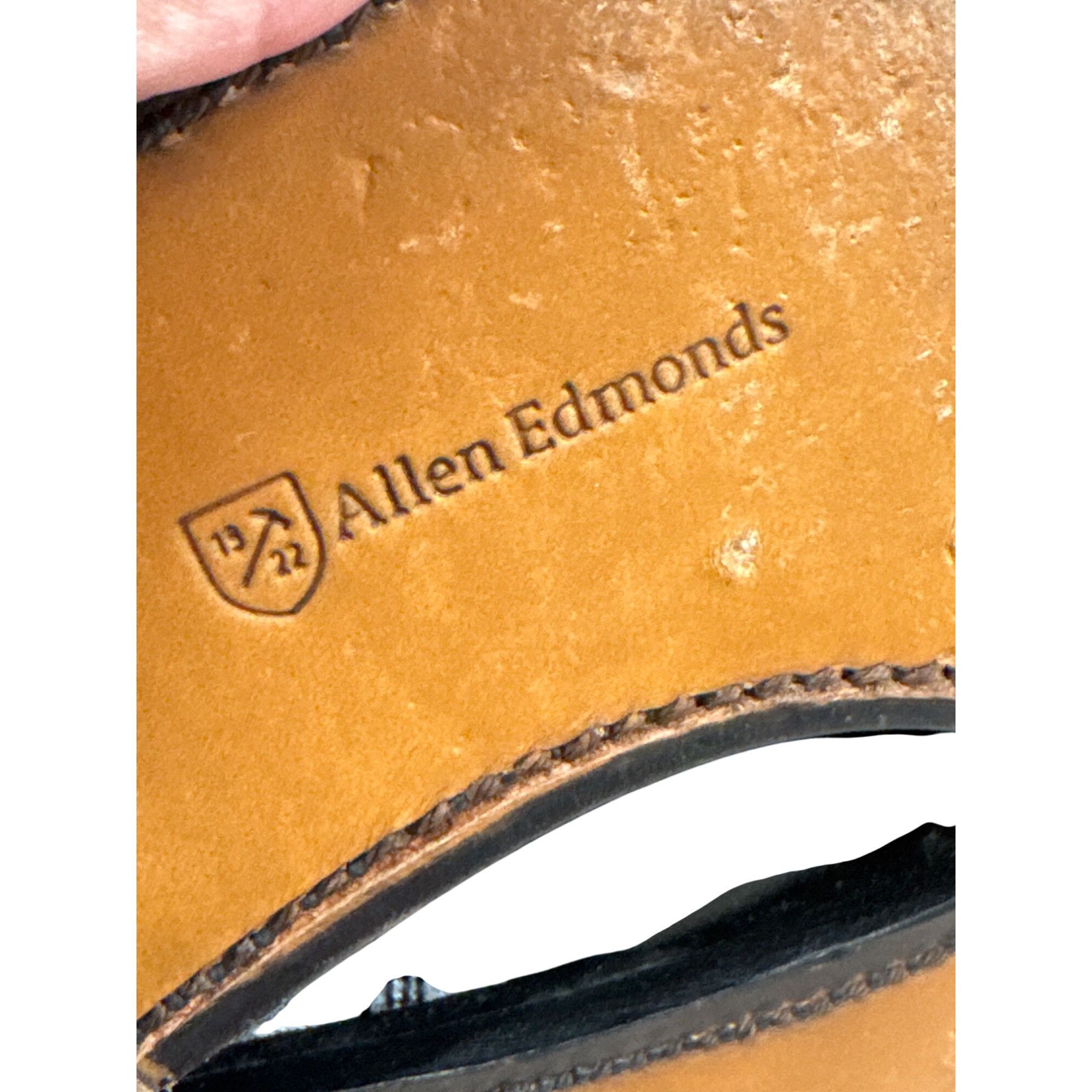 Allen Edmonds Allen Edmonds Park Avenue Mens Black Leather Oxford Shoes Si Size US 11.5 / EU 44-45 - 11 Thumbnail