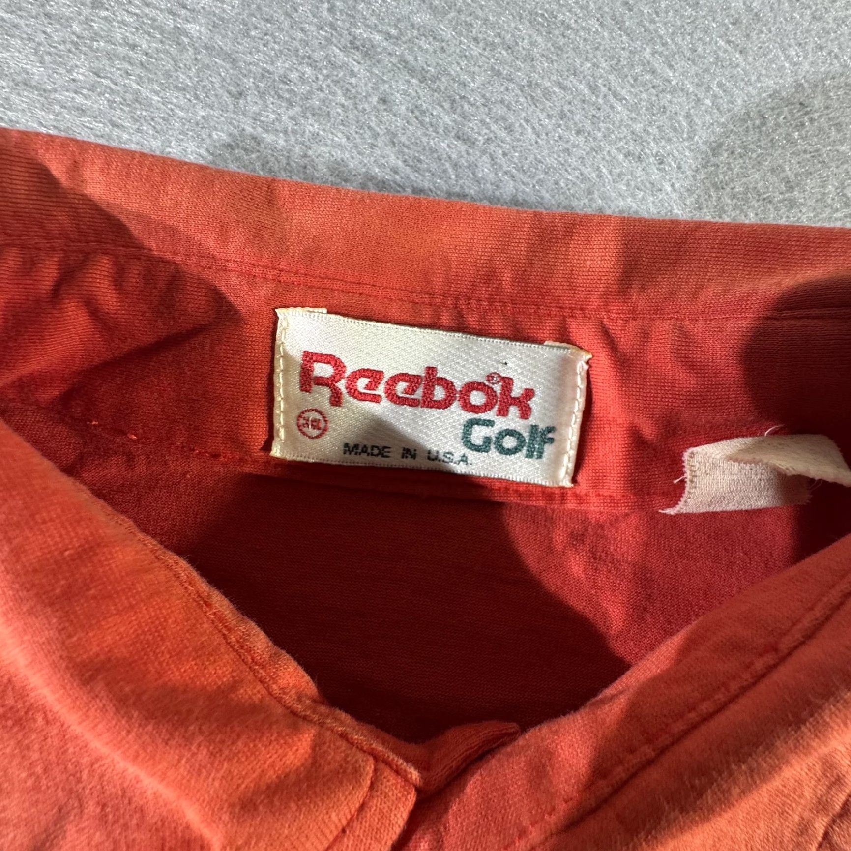 Reebok VINTAGE Reebok Polo Shirt Mens Large Golf Short Sleeve Cotton Made in USA 90s Retro Athletic Size US L / EU 52-54 / 3 - 6 Thumbnail
