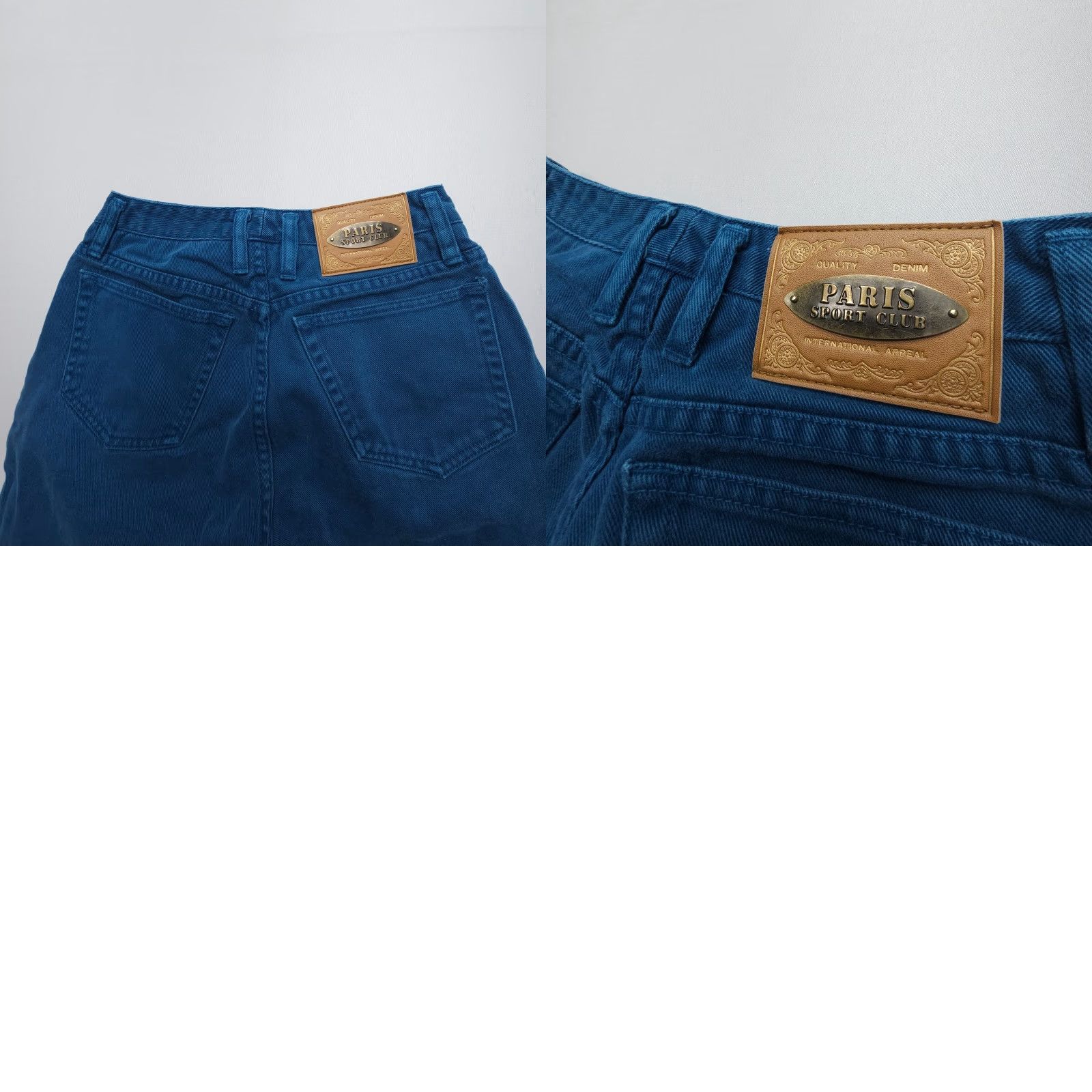 Vintage VINTAGE Paris Sport Club High Rise Mom Jeans Size 8 Blue 90s Denim 5-Pocket Exposed Button Fly Womens Jeans Size 30" / US 8 / IT 44 - 8 Thumbnail