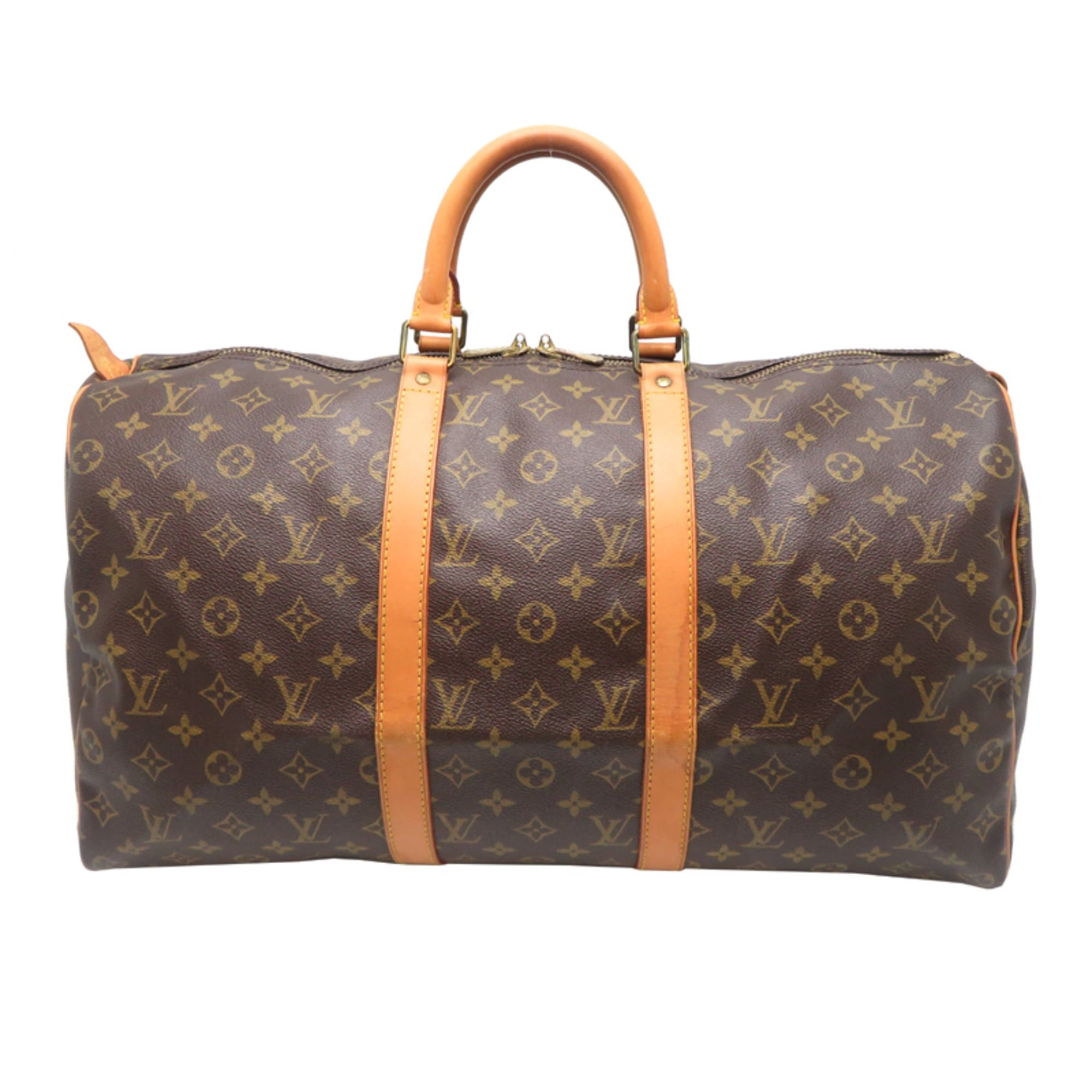 Louis Vuitton Louis Vuitton Keepall 50 Boston Bag for Men and Women, M41426 (Discontinued) Monogram Brown Size ONE SIZE - 1 Thumbnail
