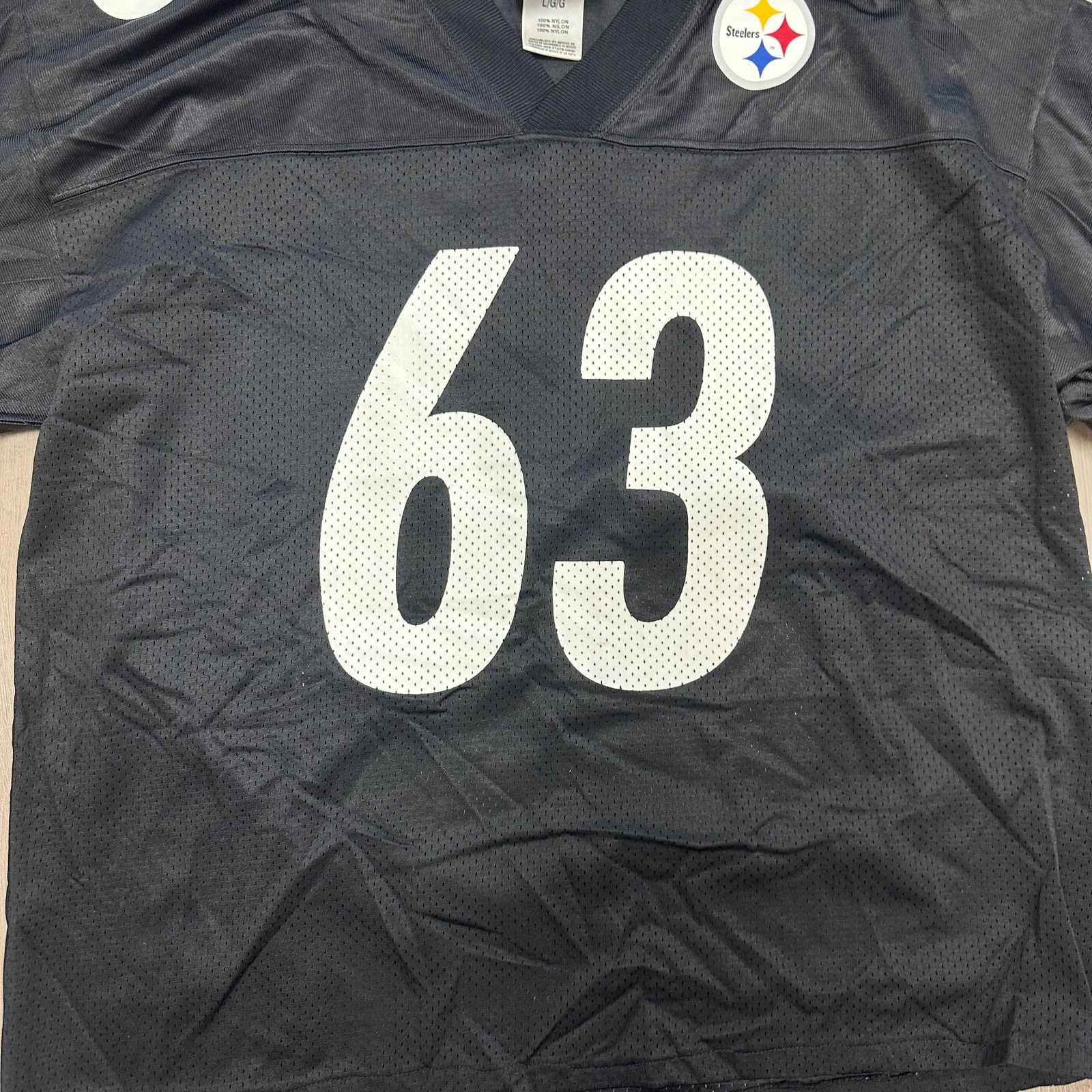 Puma vintage puma Pittsburgh Steelers Dermontti Dawson #63 jersey Size US L / EU 52-54 / 3 - 3 Thumbnail