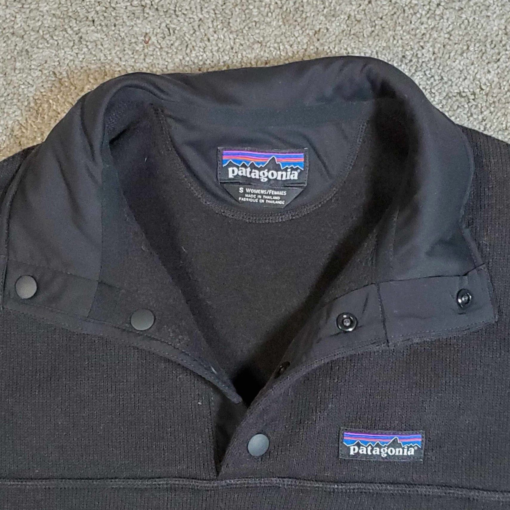 Patagonia Patagonia Fleece 1/4 Zip Pullover Womens Small Black Long Sleeve Mock Neck S Shirt Pullover Womens Black 90s? Size S / US 4 / IT 40 - 8 Thumbnail