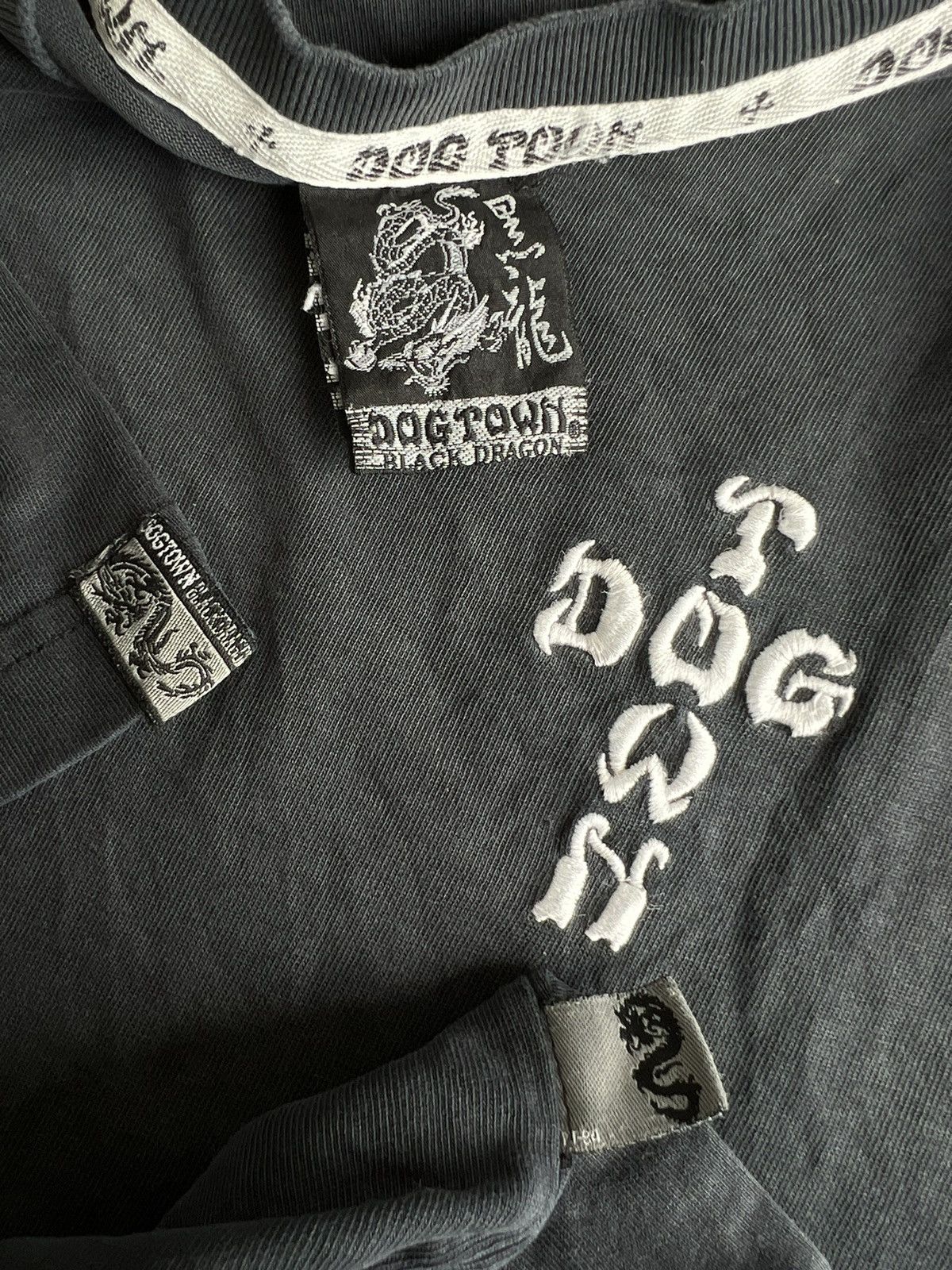 Dogtown × Rap Tees × Vintage Y2K Dogtown Black Dragon Iconic Logo Distressed Tee Shirt Size US L / EU 52-54 / 3 - 7 Thumbnail