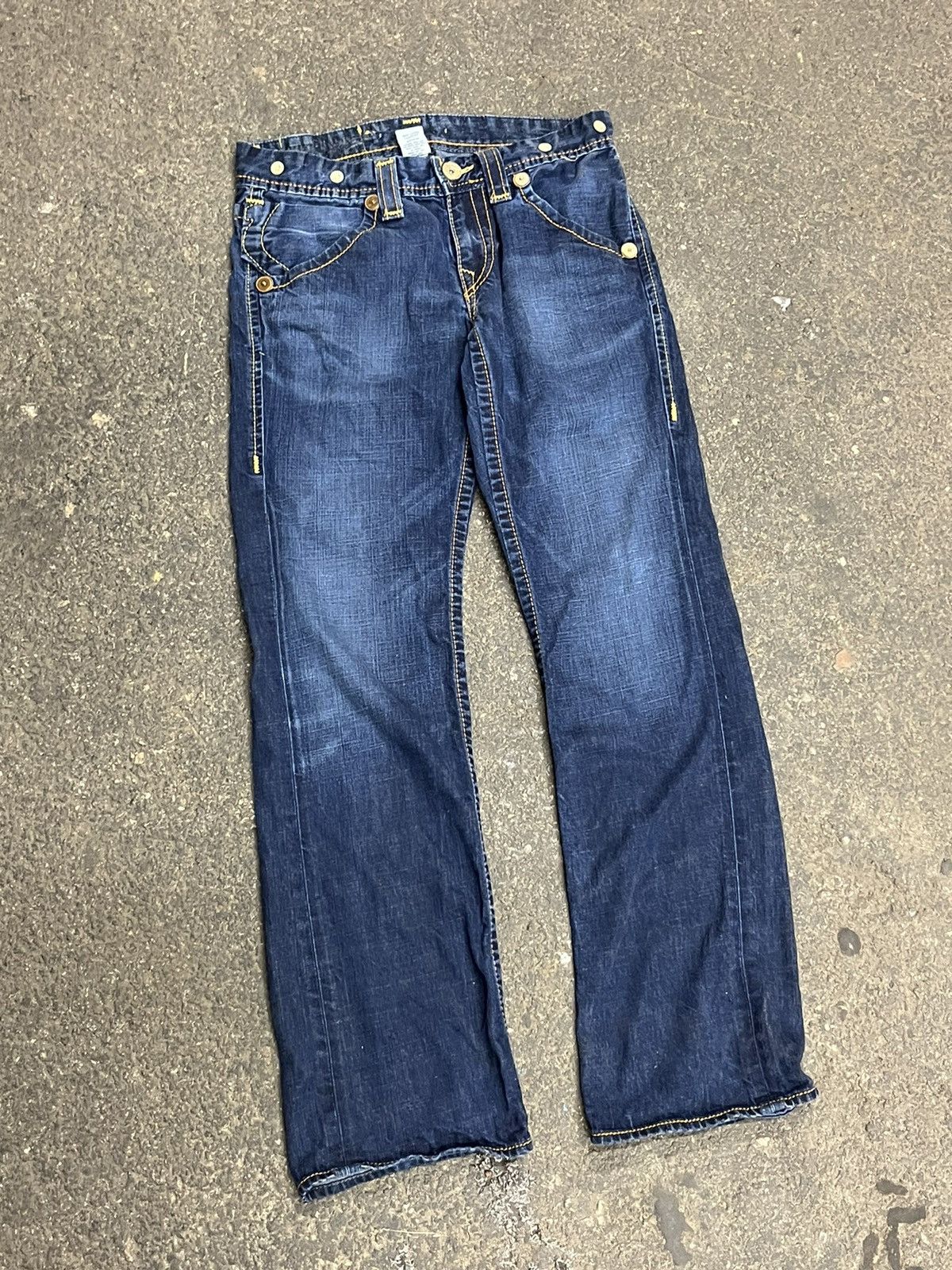 True Religion × Vintage True religion y2k baggy fit denim pants hype rare skater Size US 34 / EU 50 - 7 Thumbnail