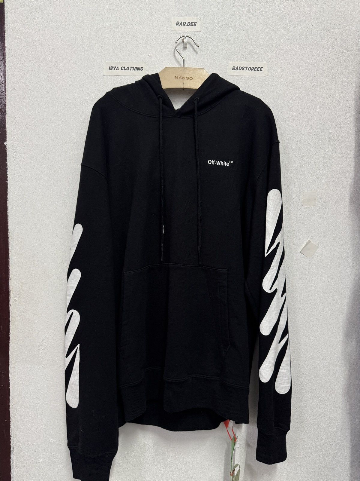 Off-White Offwhite Wave Diag Hoodie Size US XL / EU 56 / 4 - 1 Thumbnail