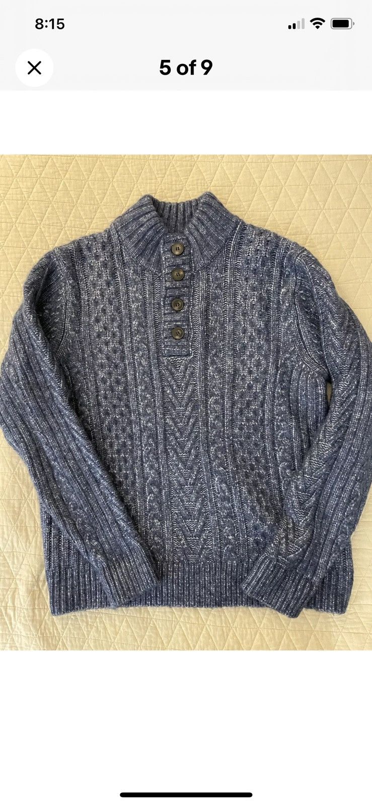 Triple Blend Henley Sweater
