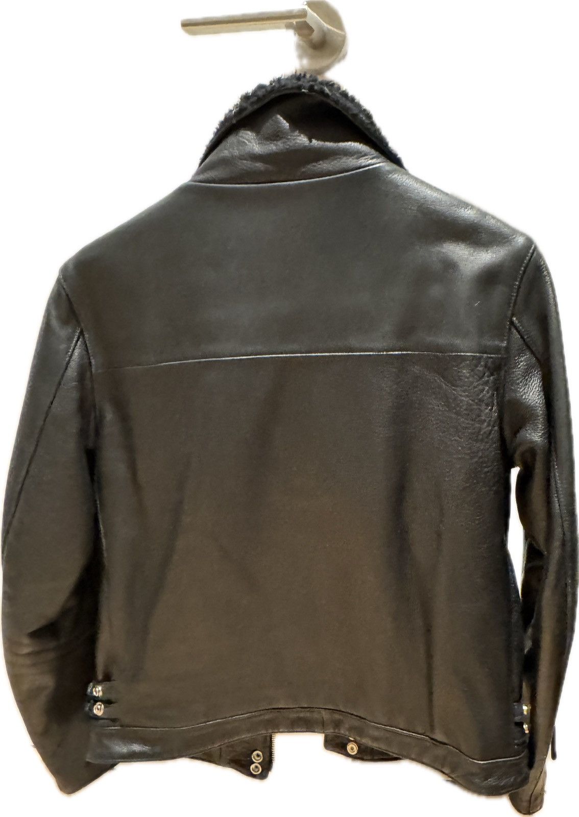 John Elliott John Elliott Shearling-Collar Leather Biker Jacket - rare Size US M / EU 48-50 / 2 - 5 Thumbnail