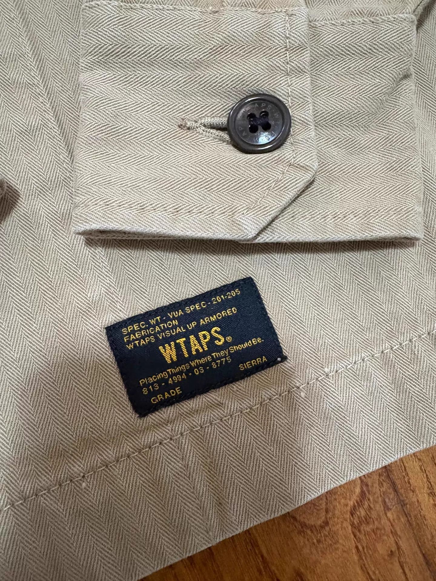 Wtaps WTAPS 16AW Herringbone Shirt Jacket Khaki NearNew Size US S / EU 44-46 / 1 - 7 Thumbnail