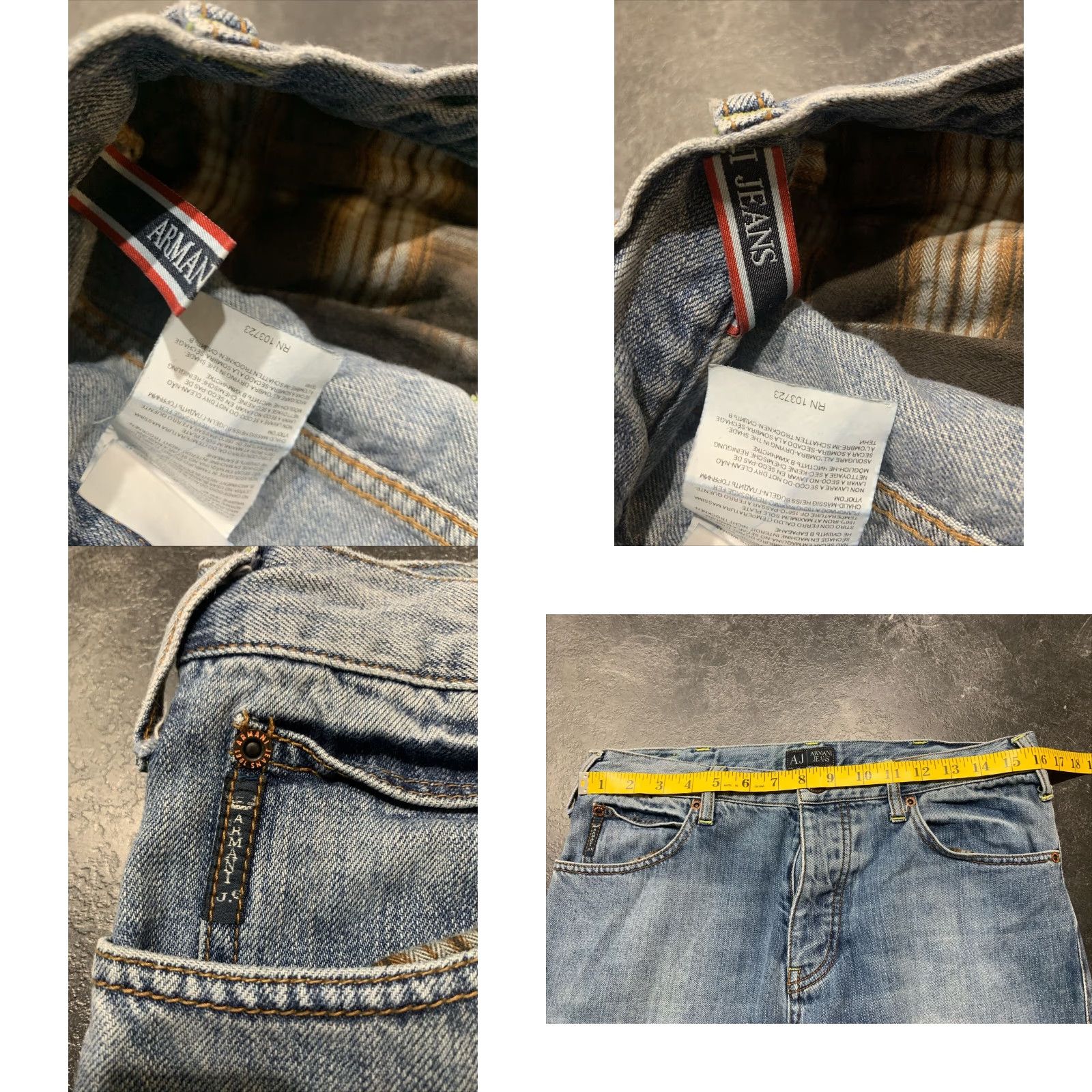 Armani ARMANI Blue Mens Jeans Size 31 Inseam 32 Ankle Cotton Mens Size US 31 - 8 Thumbnail