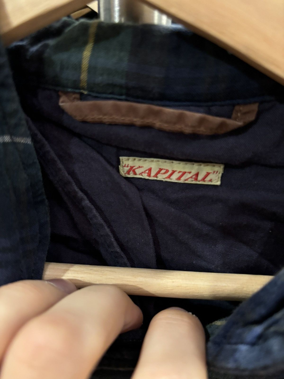 Kapital Kapital Plaid Button Down ‘Navy/Green’ Size US XS / EU 42 / 0 - 3 Thumbnail