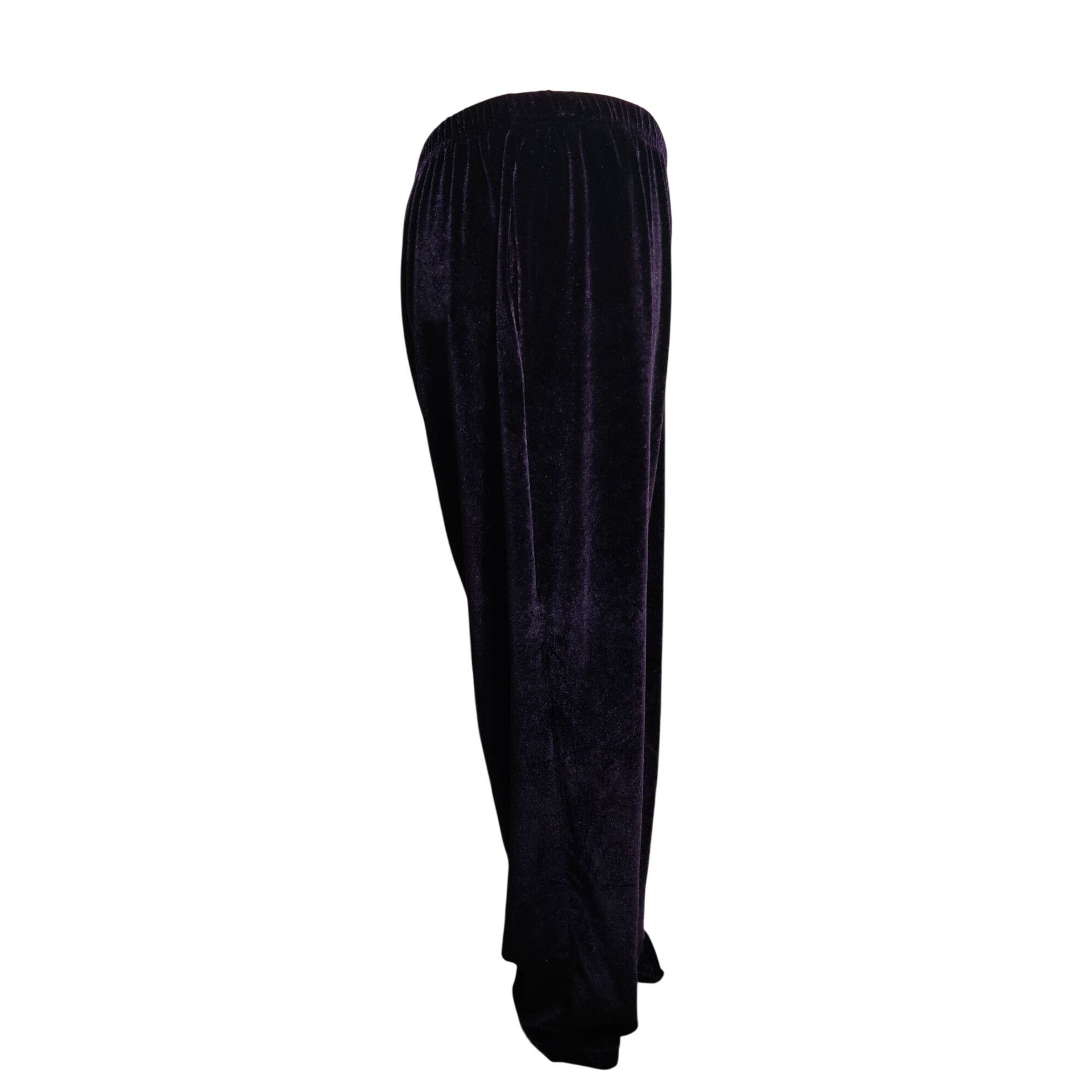 Coldwater Creek Coldwater Creek XL Womens Deep Purple Velour Pants Vintage P Size 35" - 6 Thumbnail