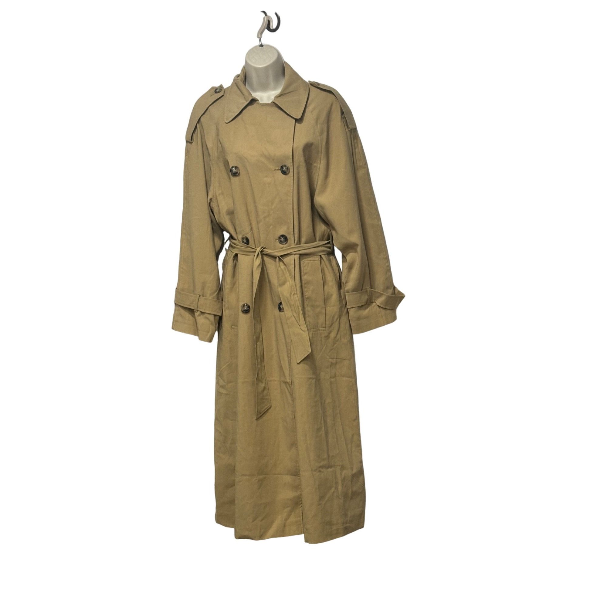 Topshop Topshop Women's Belted Trenchcoat in Taupe-Brown, Sz. 0 Size XXS / US 00 / IT 34 - 11 Thumbnail