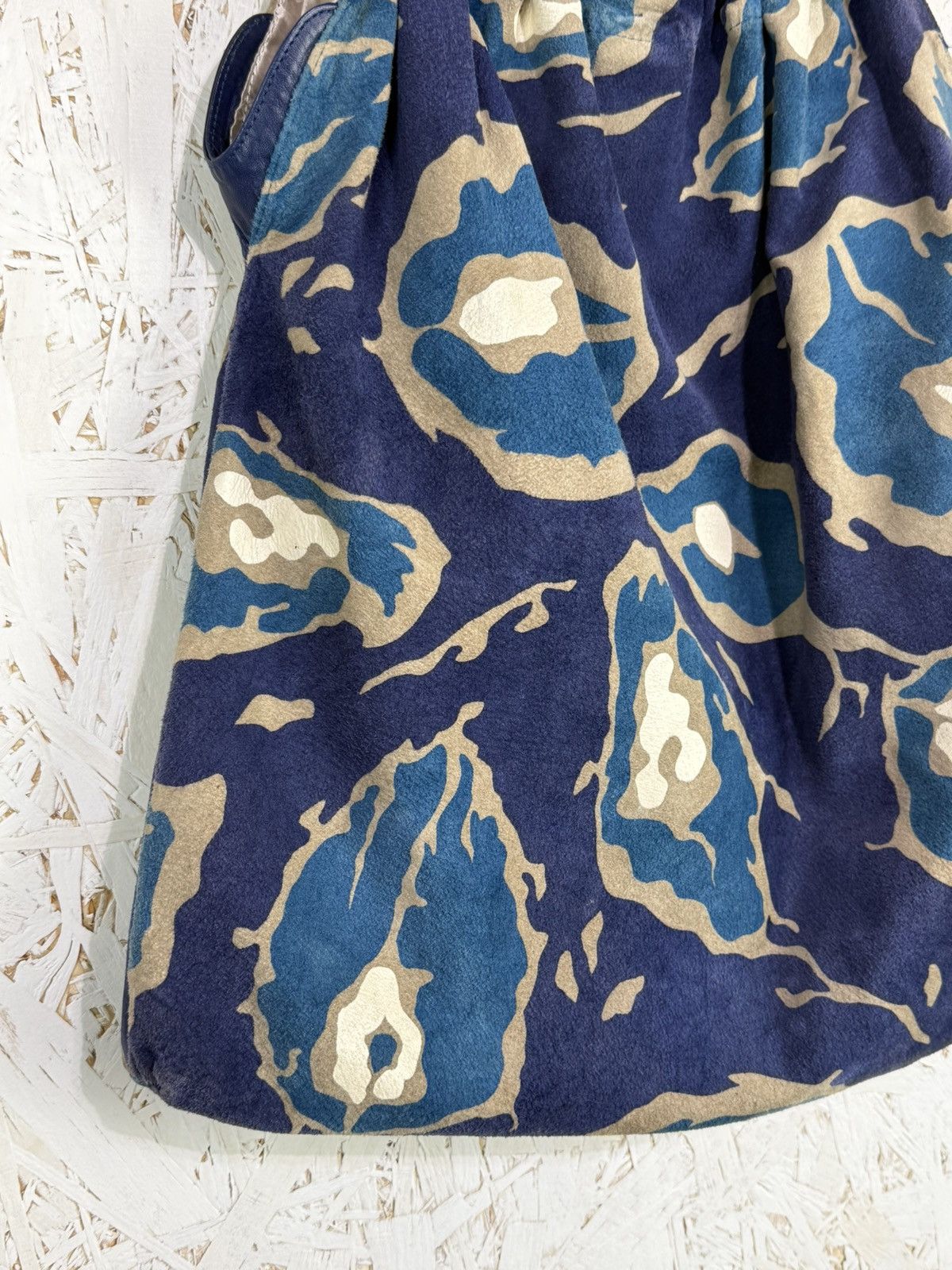 Vivienne Westwood Vintage Vivienne Westwood Ocean Print Ring Handle Suede Bag Size ONE SIZE - 6 Thumbnail
