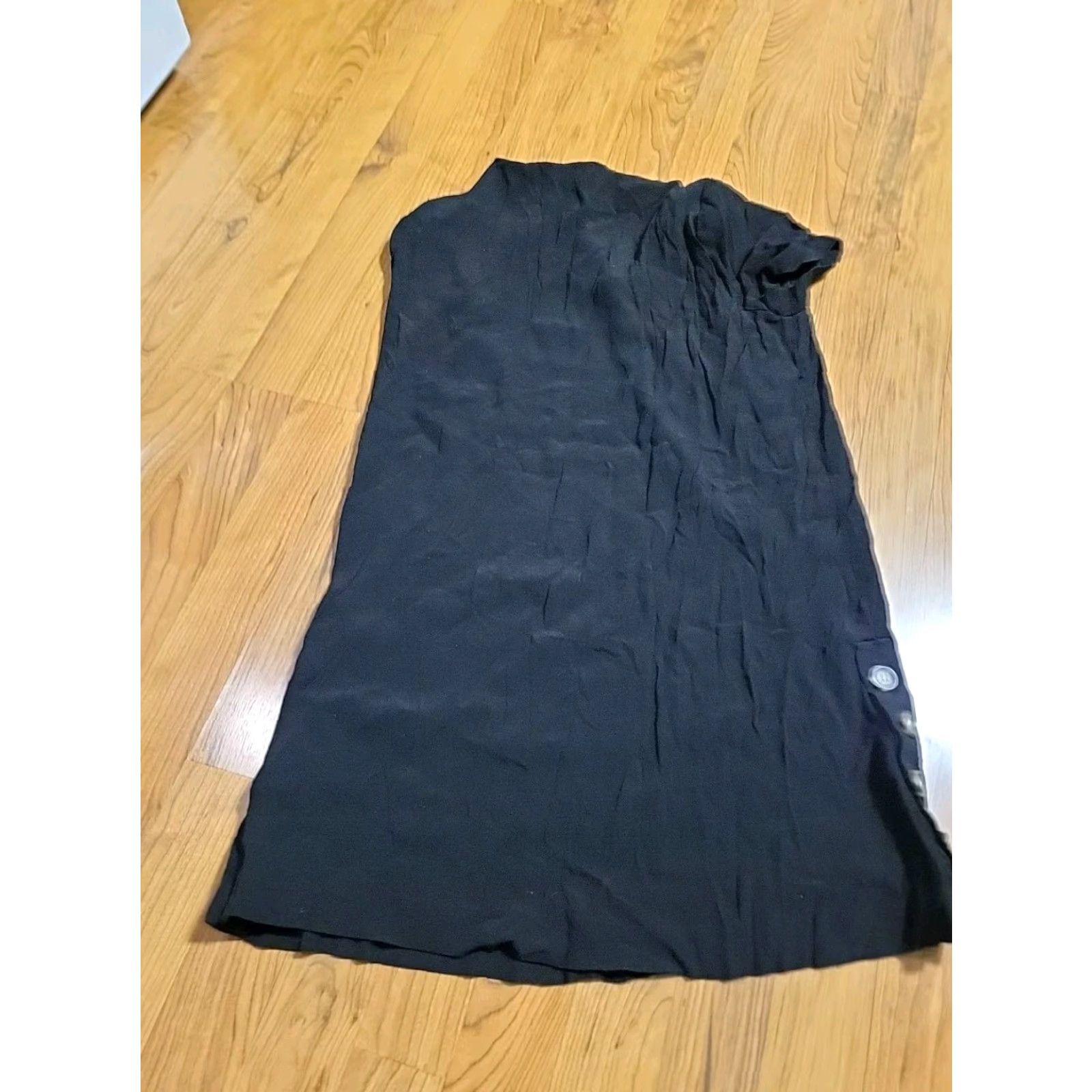 Madewell Madewell Shirt Dress Women M Black Short Button Embellishments Mini Dress Size M / US 6-8 / IT 42-44 - 3 Thumbnail