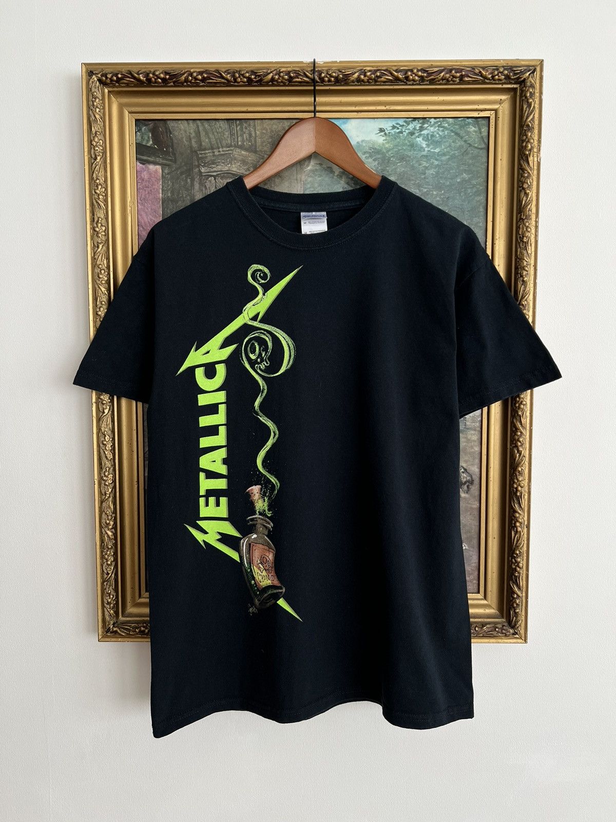 Band Tees Vintage 2000s Metallica Rock Band Black T-shirt Size US M / EU 48-50 / 2 - 1 Thumbnail