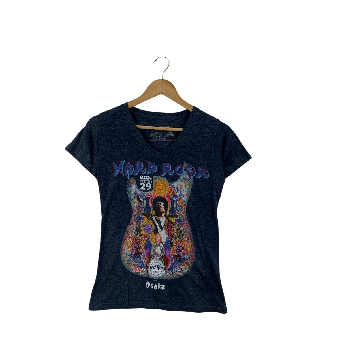 Hard Rock Cafe HARD ROCK CAFE OSAKA Sig Series 29 Jimi Hendrix Tee Shirt Size XS / US 0-2 / IT 36-38 - 3 Thumbnail
