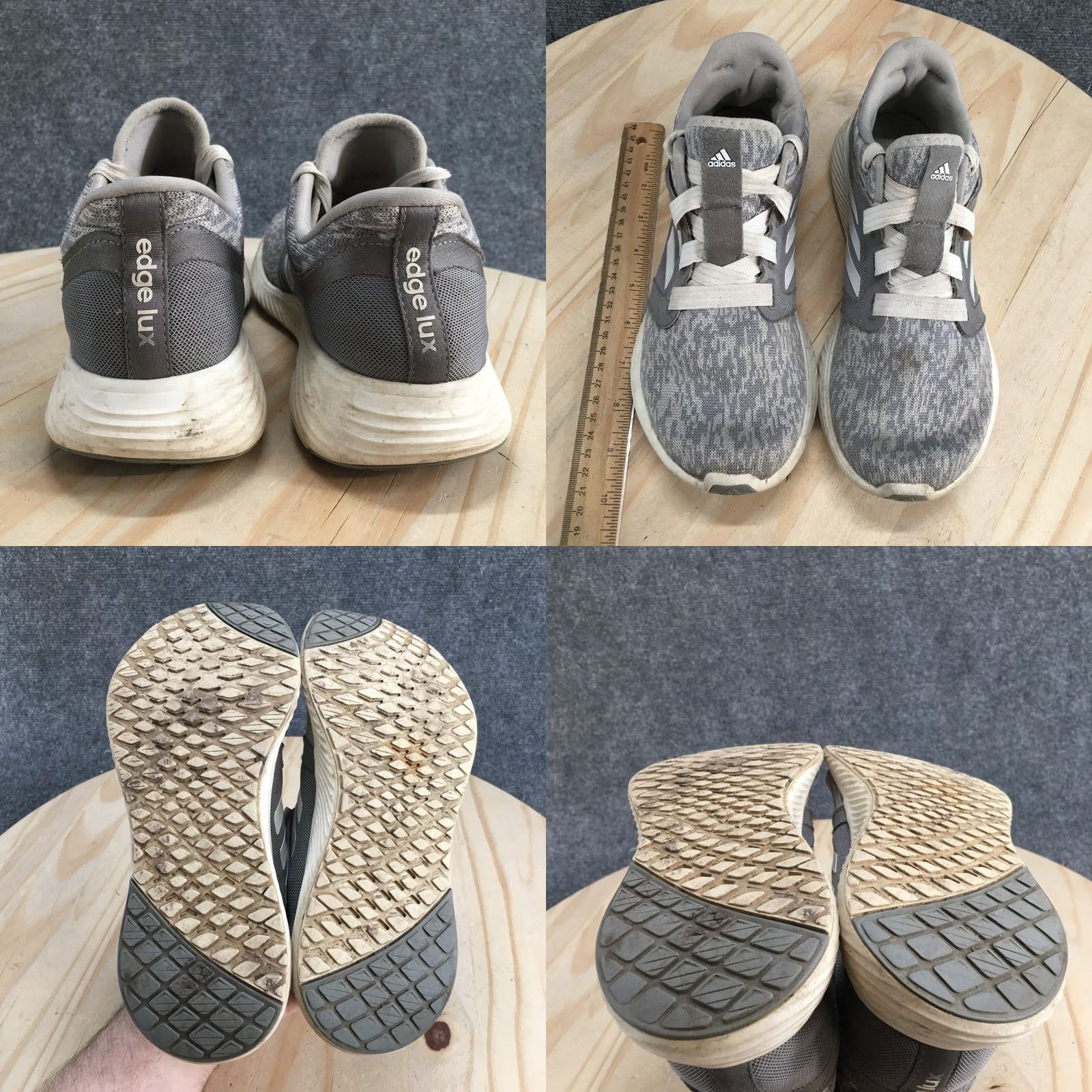 Adidas adidas Sneaker Womens Gray Edge Lux Athletic Running Laced Casual Size US 9 / IT 39 - 8 Thumbnail