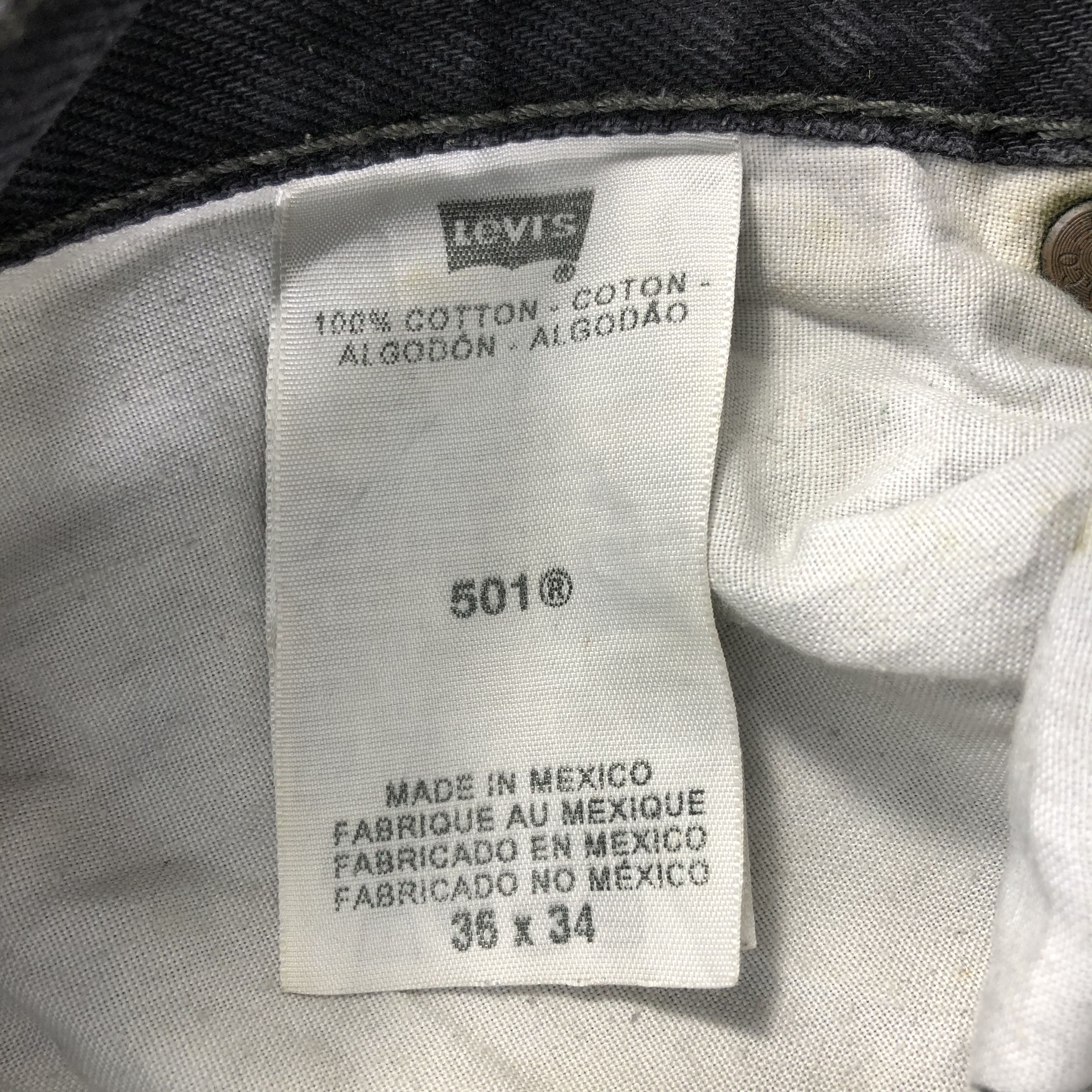 Levi's Vintage Distress Levis 501 Jeans-J1397 Size US 37 - 12 Thumbnail