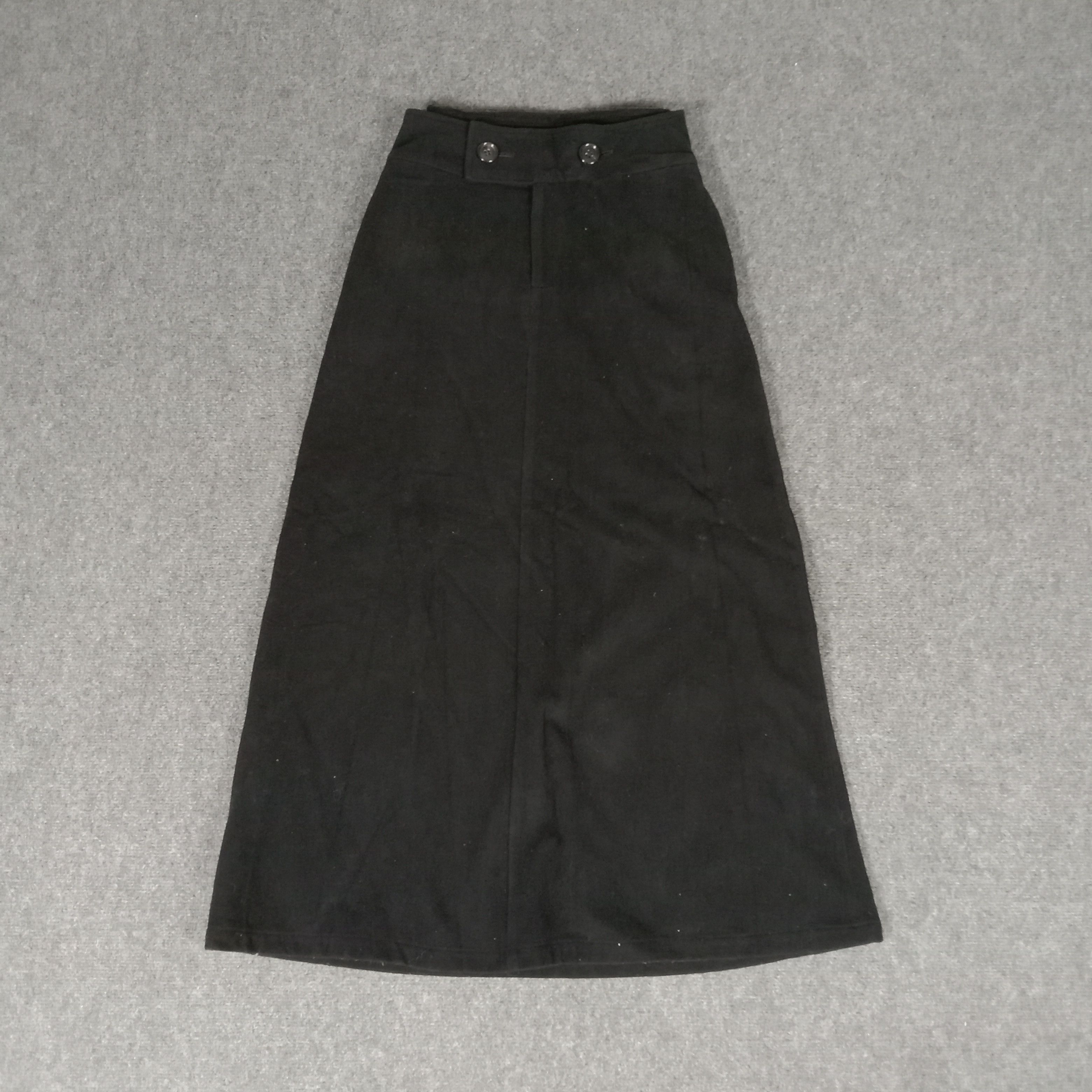 Japanese Brand Y's by Yohji Yamamoto Japanese Designer Wool Skirts Size 26" / US 2 / IT 38 - 4 Thumbnail