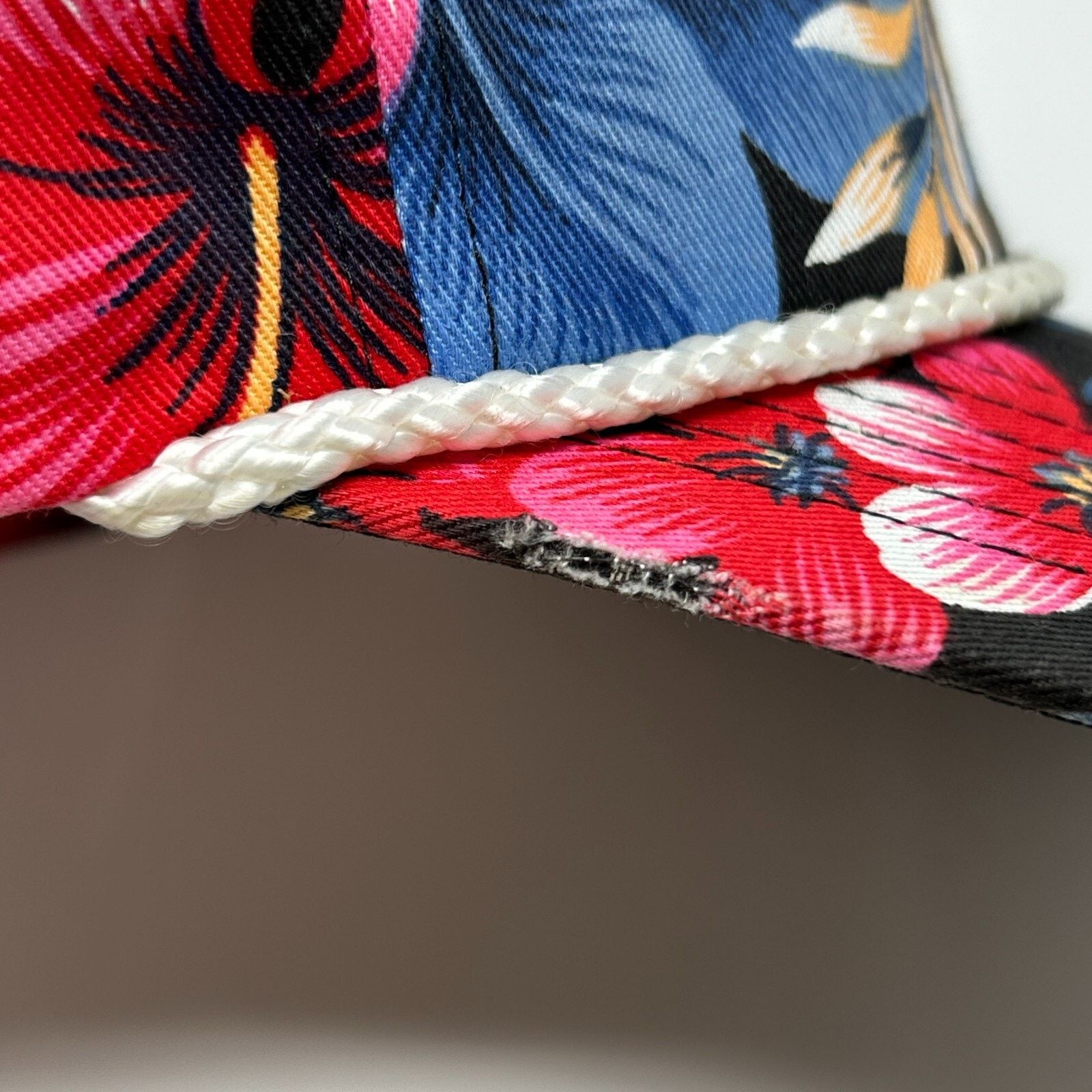 Vintage Vintage 80s Raychem Floral Hat Baseball Cap Hawaiian Black Size ONE SIZE - 7 Thumbnail