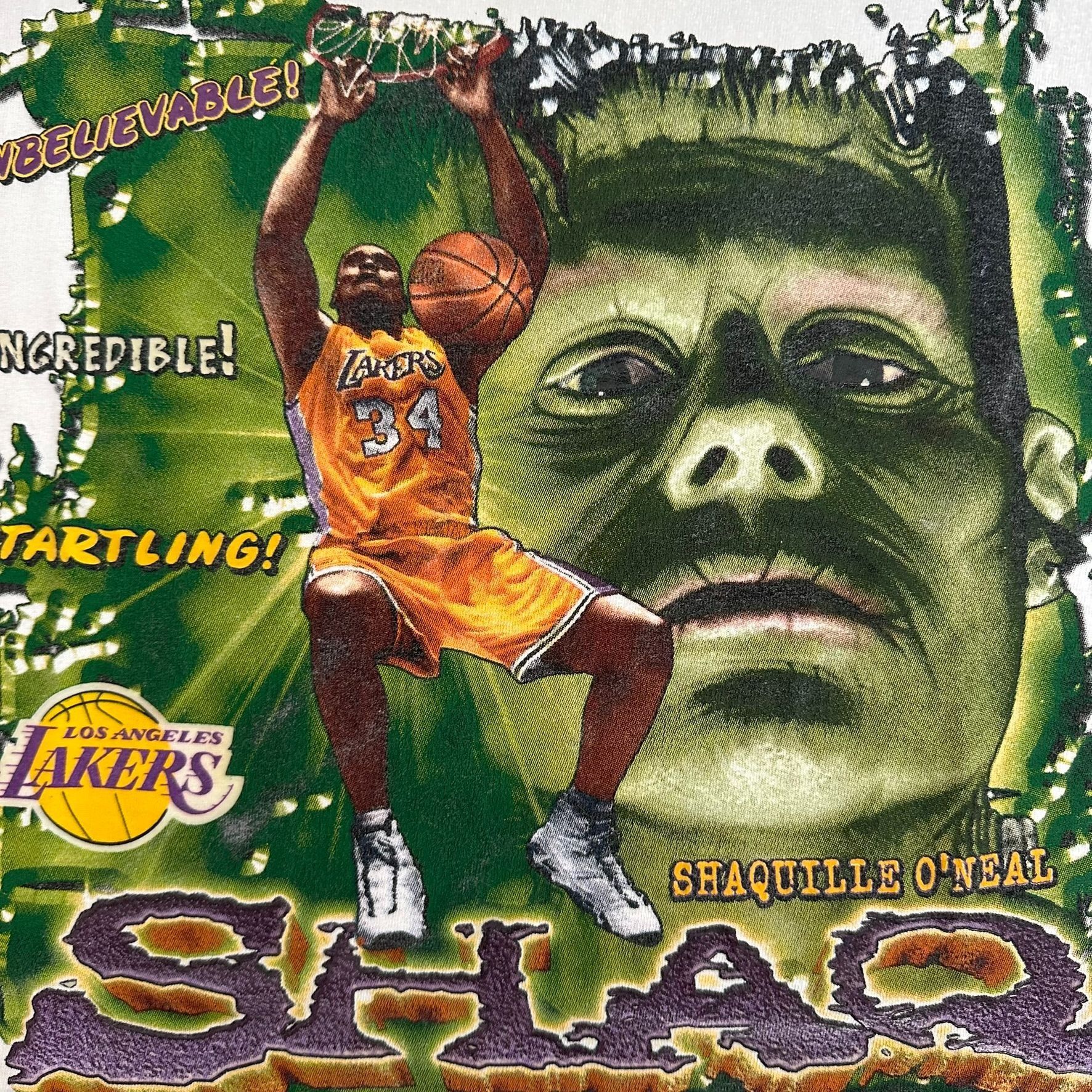 Lee Vintage 90s Shaq Shaquille O'Neal T-Shirt NBA Basketball Tee Size US S / EU 44-46 / 1 - 3 Thumbnail
