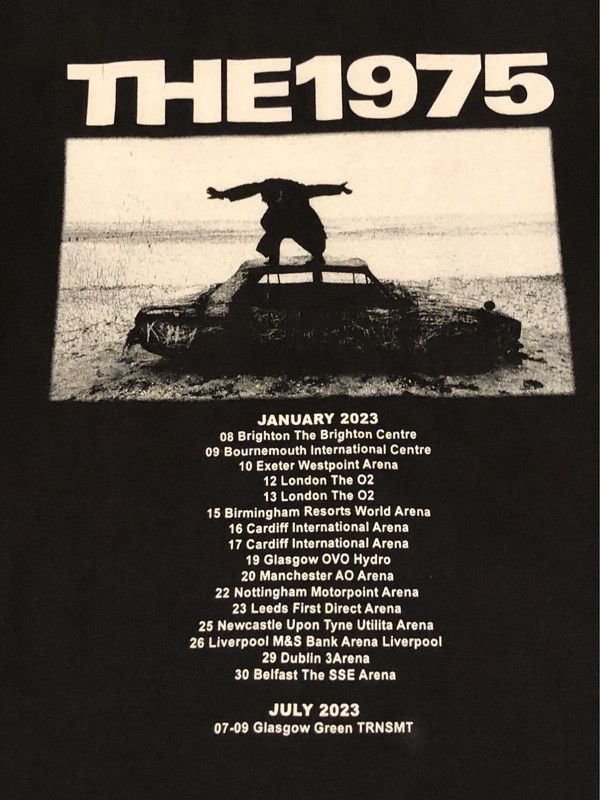 Band Tees × The 1975 The 1975 UK tour 2023 T-shirt Size US XL / EU 56 / 4 - 6 Thumbnail