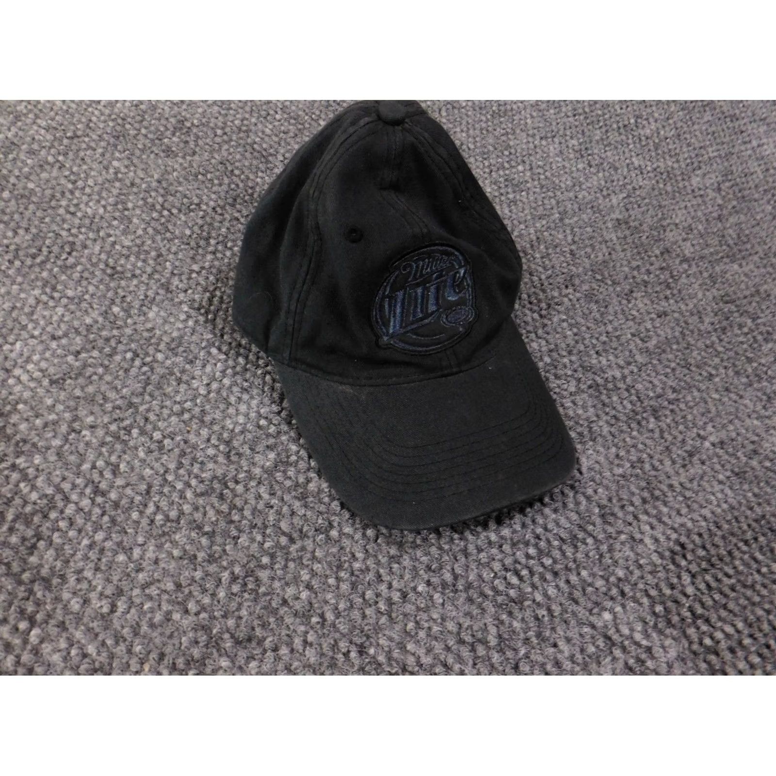 Vintage VINTAGE Miller Lite Baseball Cap Hat Mens Adjustable Black Beer Logo Embroidered White/Black? Size ONE SIZE - 3 Thumbnail