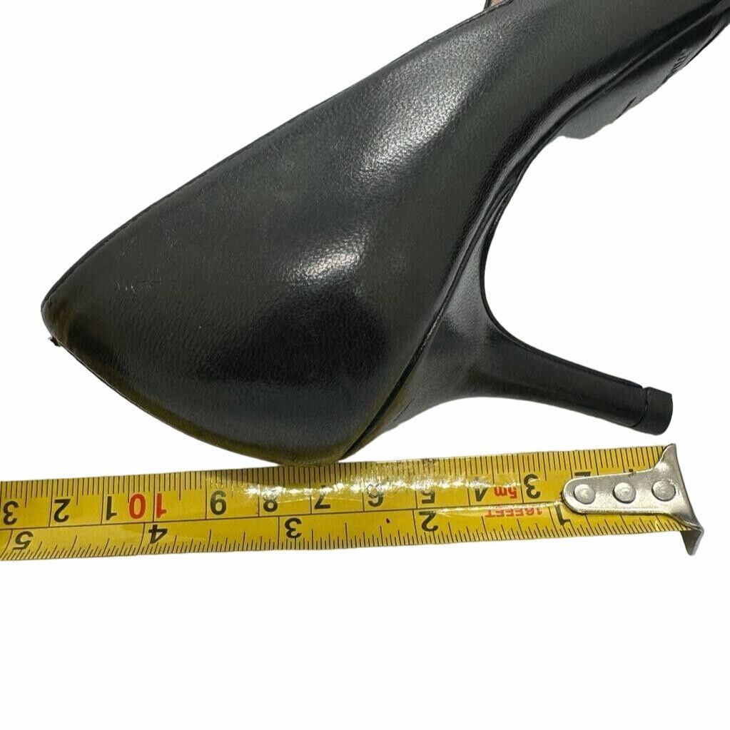 Jimmy Choo ⭐ Jimmy Choo Women's Pumps Sz 7 37 Black Leather Almond Toe Size US 7 / IT 37 - 5 Thumbnail