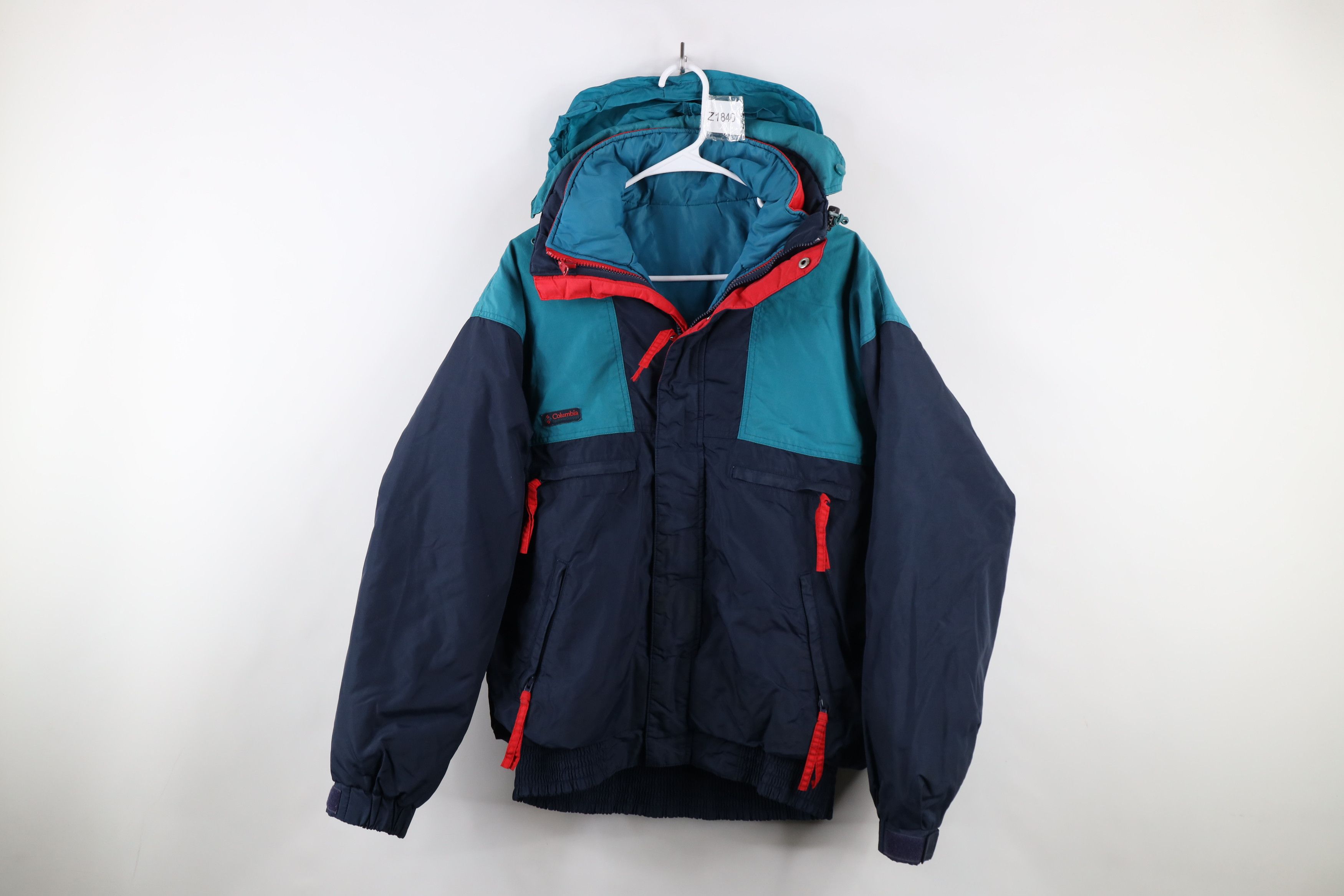Columbia × Vintage Vintage 90s Columbia 2 In 1 Hooded Winter Puffer Jacket Size US M / EU 48-50 / 2 - 1 Thumbnail